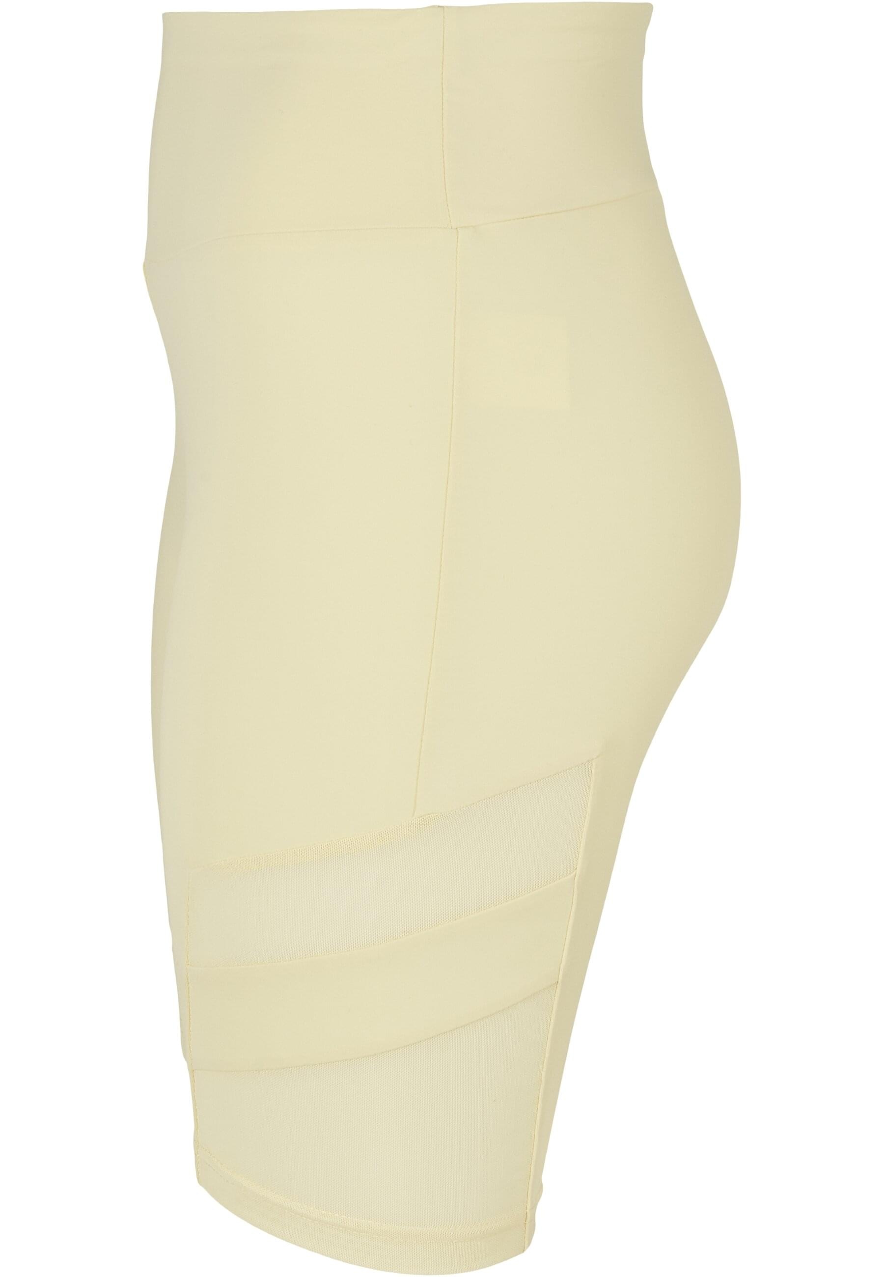 URBAN CLASSICS Stoffhose »Urban Classics Damen Ladies High Waist Tech Mesh Cycle Shorts«, (1 tlg.)