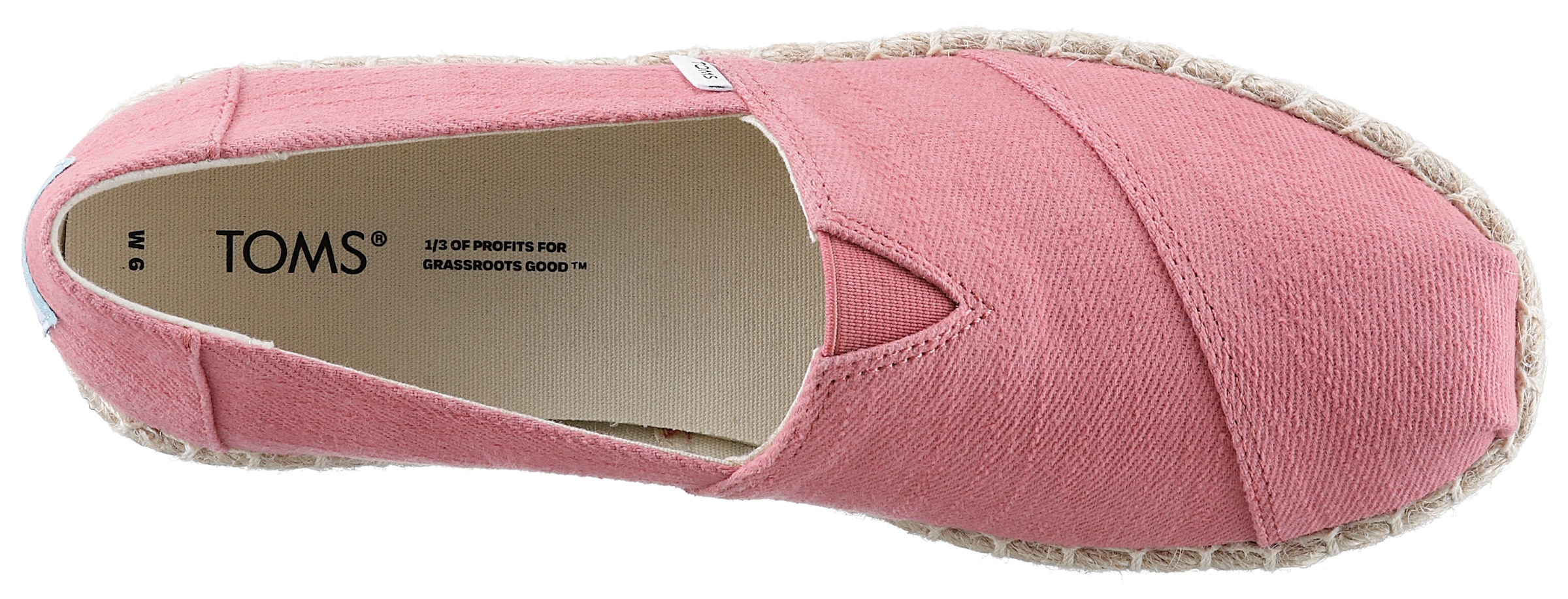 TOMS Espadrille »ALPARGATA PLATFORM ROPE«, in veganer Verarbeitung, schmale Form