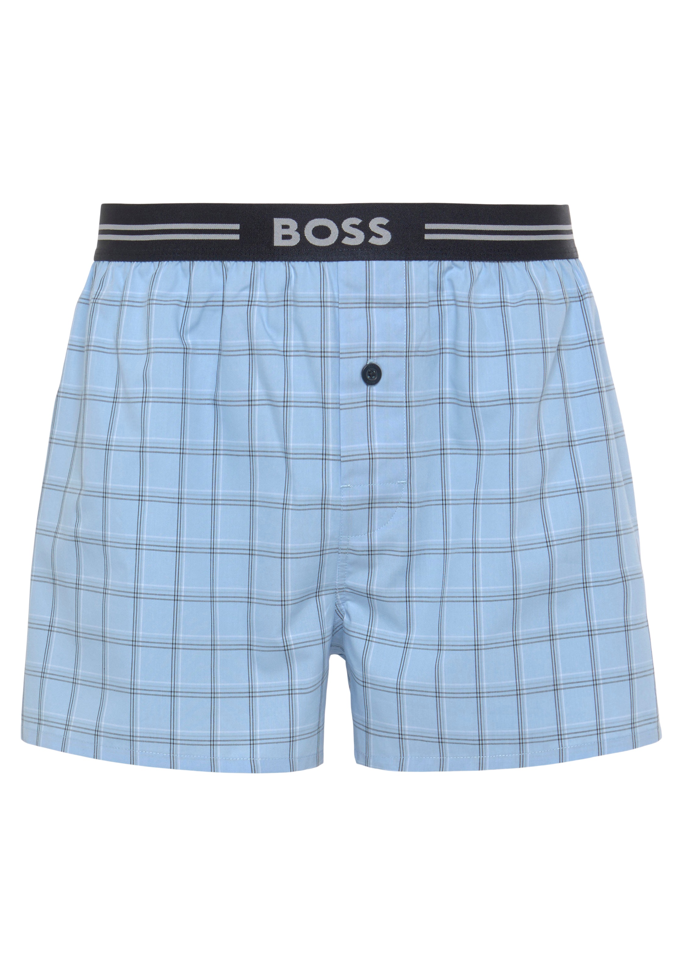 BOSS Boxershorts "3P Woven Boxer" Packung, 3er Pack, 3 Stk. mit Eingriff mi günstig online kaufen