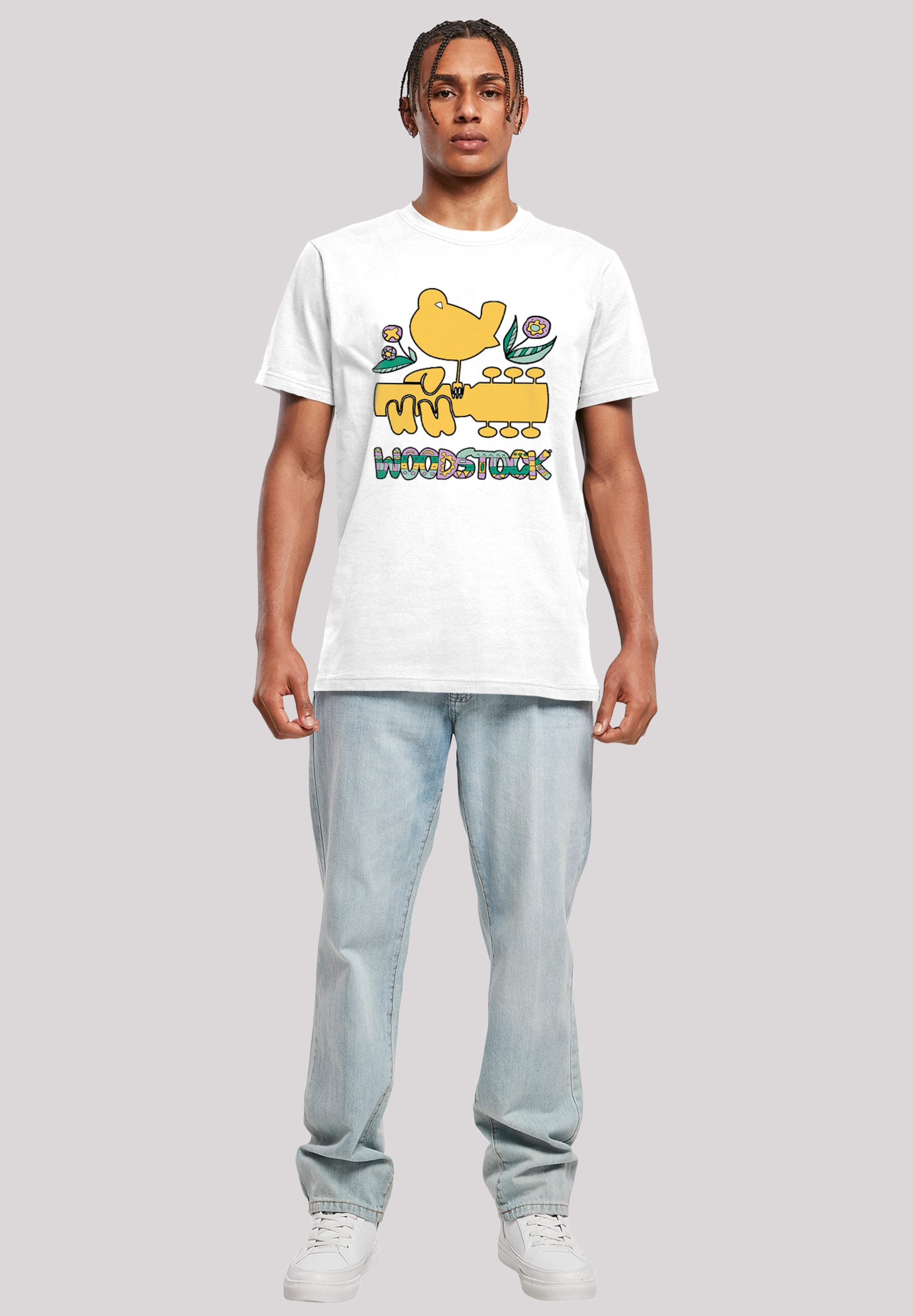 F4NT4STIC T-Shirt »Woodstock Artwork«, Herren,Premium Merch,Regular-Fit,Basic,Bandshirt