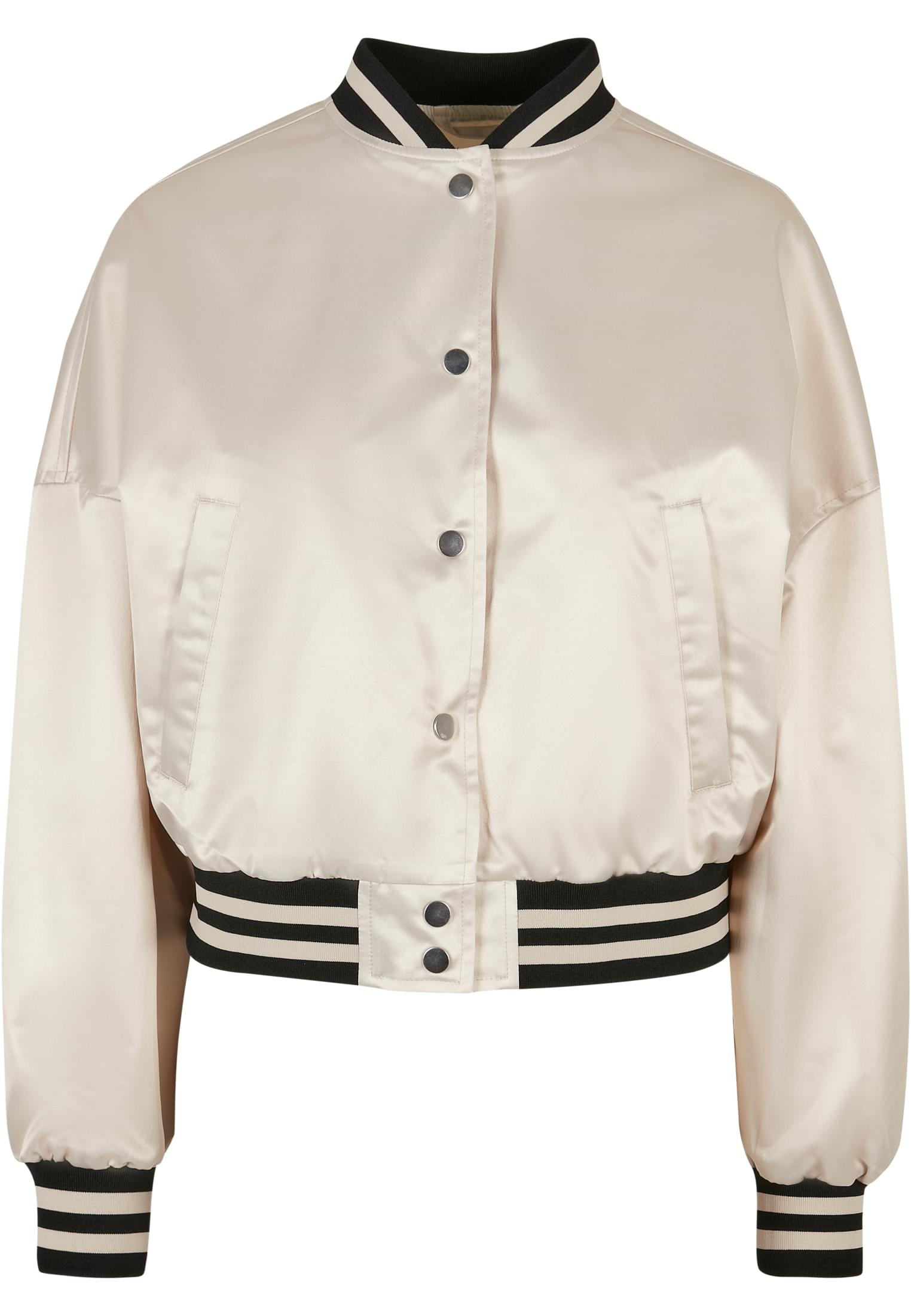 Ladies Kapuze (1 St.), CLASSICS Collegejacke kaufen Oversized BAUR für College | URBAN ohne Jacket«, »Damen Short Satin