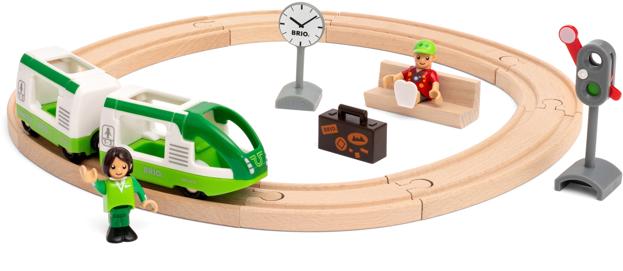 Spielzeug-Eisenbahn »BRIO® WORLD, Starter Set Reisezug«, FSC® - schützt Wald - weltweit