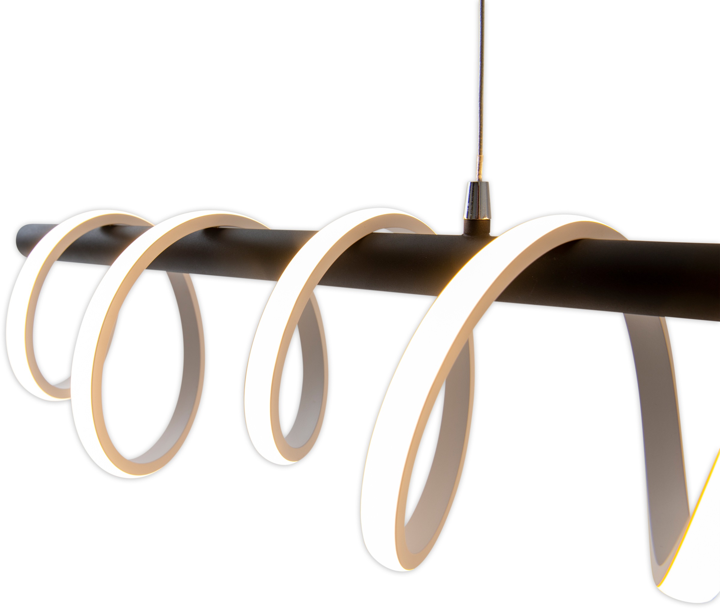 näve LED Pendelleuchte »Belleza«, Leuchtmittel LED-Board | LED fest integriert, 3 Stufen dimmbar über Wandschalter, schwarz/weiß, Effizienzklasse: F