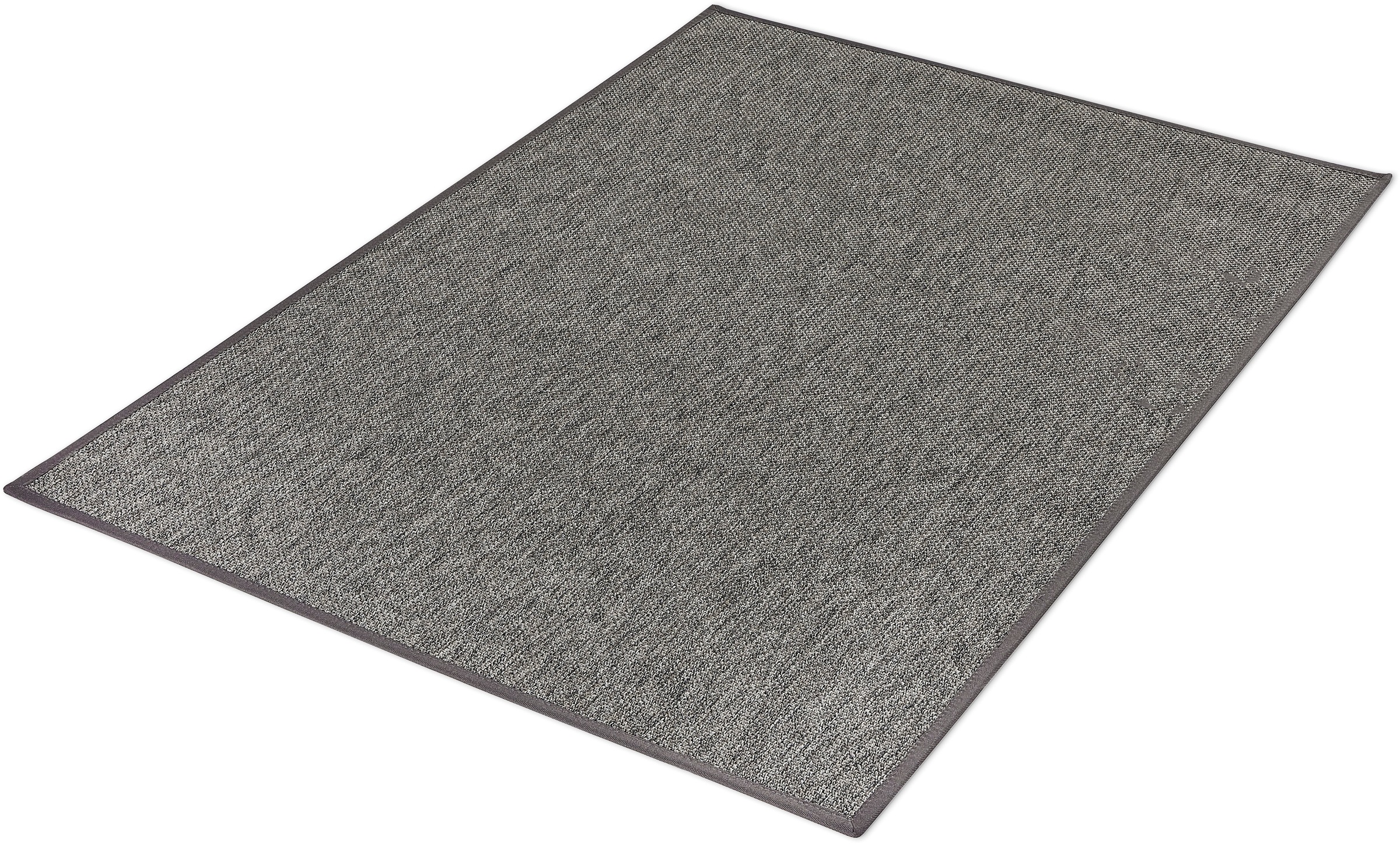 Teppichboden DEKOWE "Naturino Prestige Spezial", grau (graphit), B:67cm H:10mm L:300cm, Obermaterial: 100% Polypropylen, Teppiche, Flachgewebe, meliert, Sisal Optik, In- und Outdoor geeignet 3