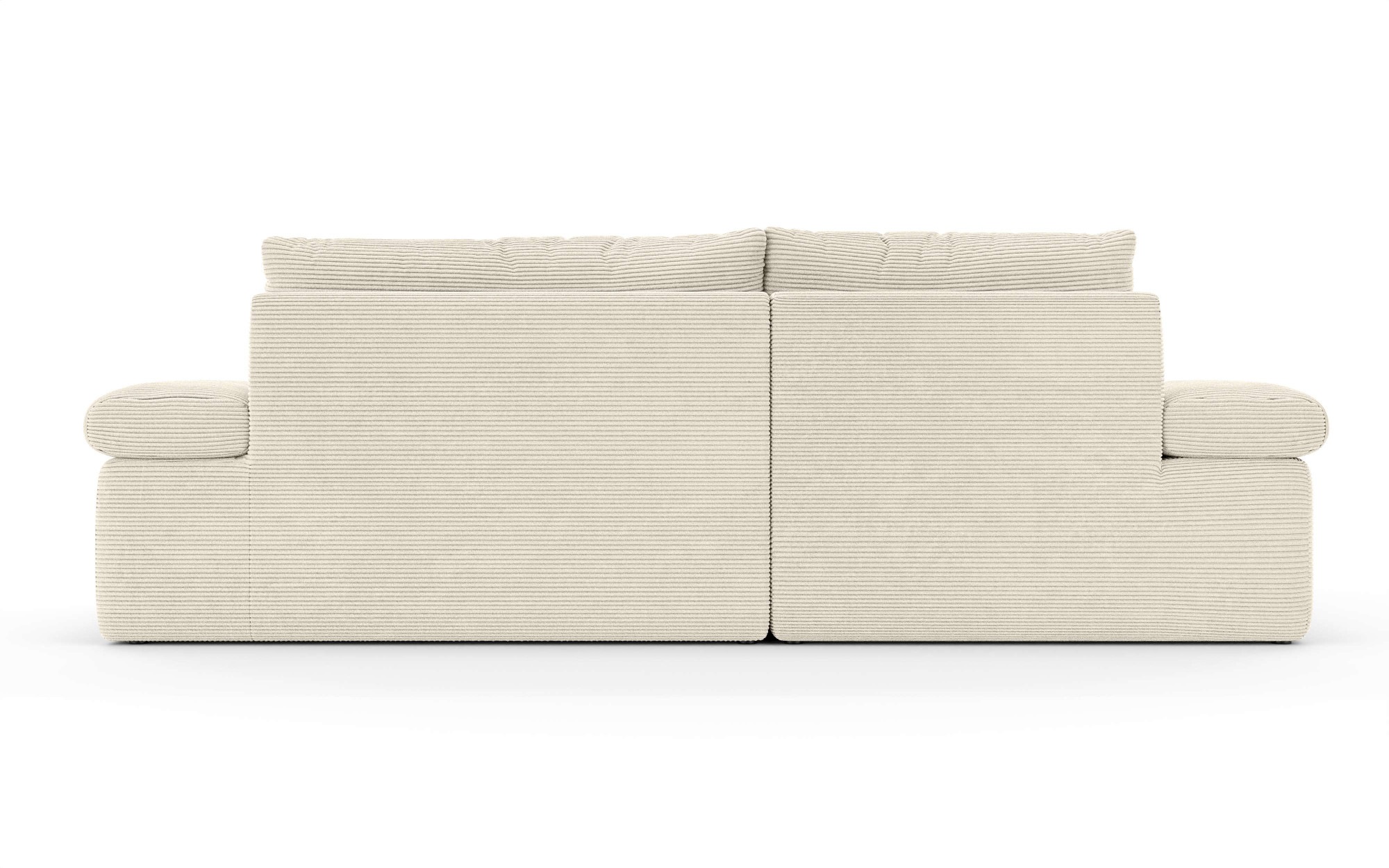 Home affaire Ecksofa »ALVERIE mit Recamiere, moderne Steppung, Maße: B/T/H 274/203/106 cm«, L-Form mit Wellenunterfederung, mit 4 Rückenkissen, pflegeleicht Stoff