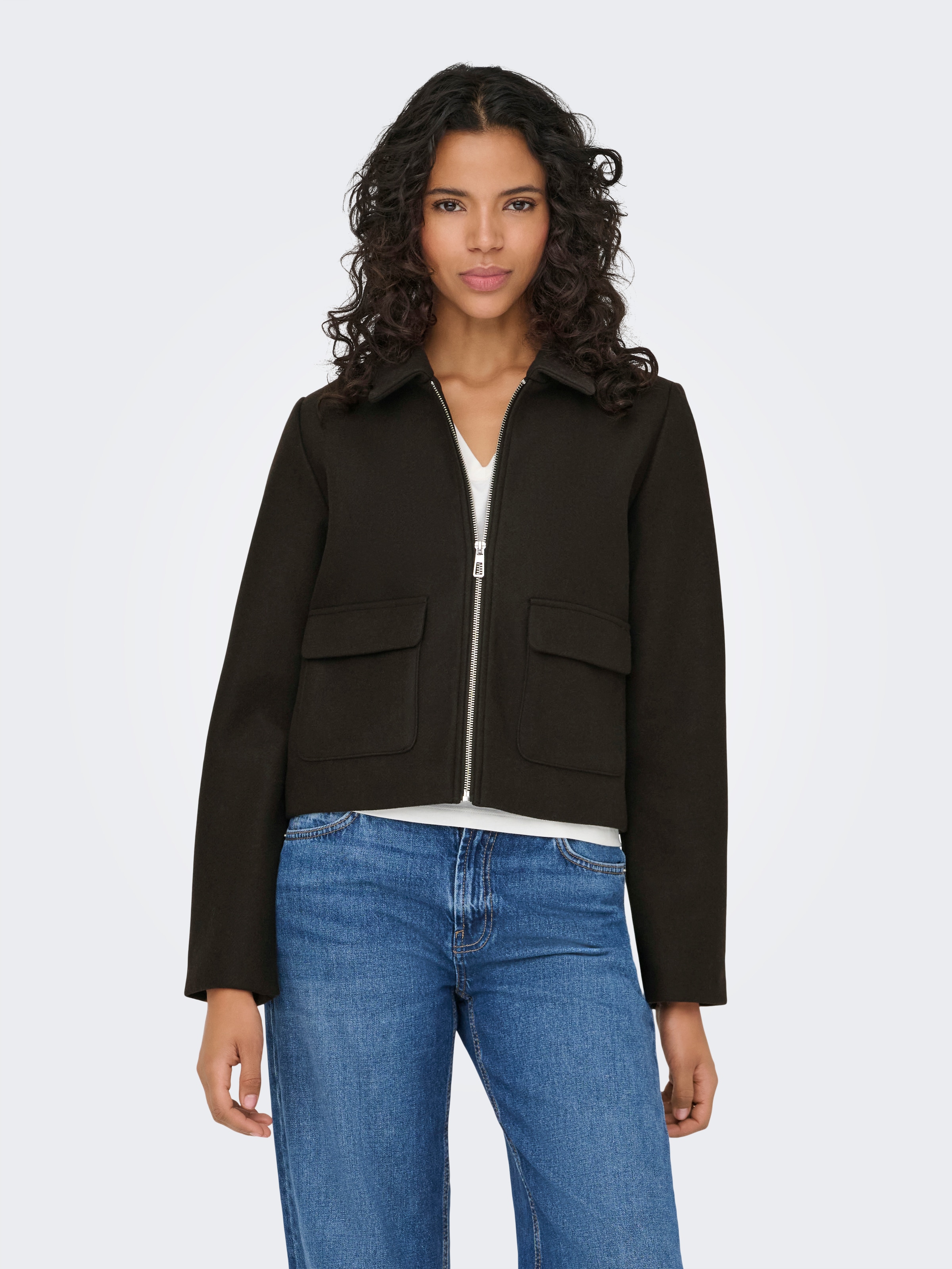 ONLY Kurzjacke »ONLVELA ZIP SHORT JACKET OTW«