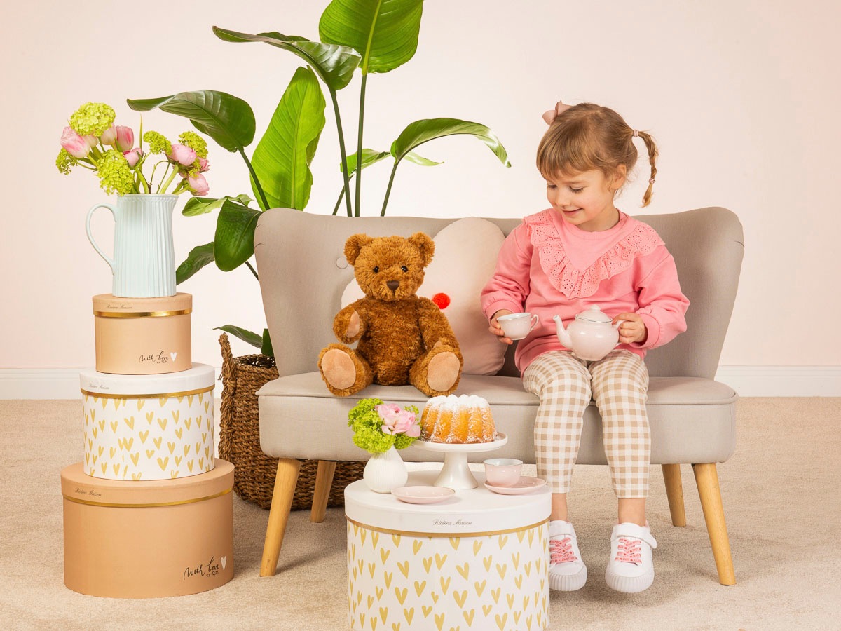 Teddy Hermann® Kuscheltier »Teddy Classic, 5-fach gegliedert, 37 cm«, zum Teil aus recyceltem Material