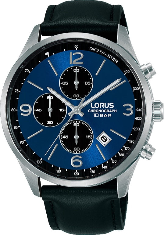 LORUS Chronograph »RM319HX9«, Armbanduhr, Quarzuhr, Herrenuhr, Stoppfunktion, Datum