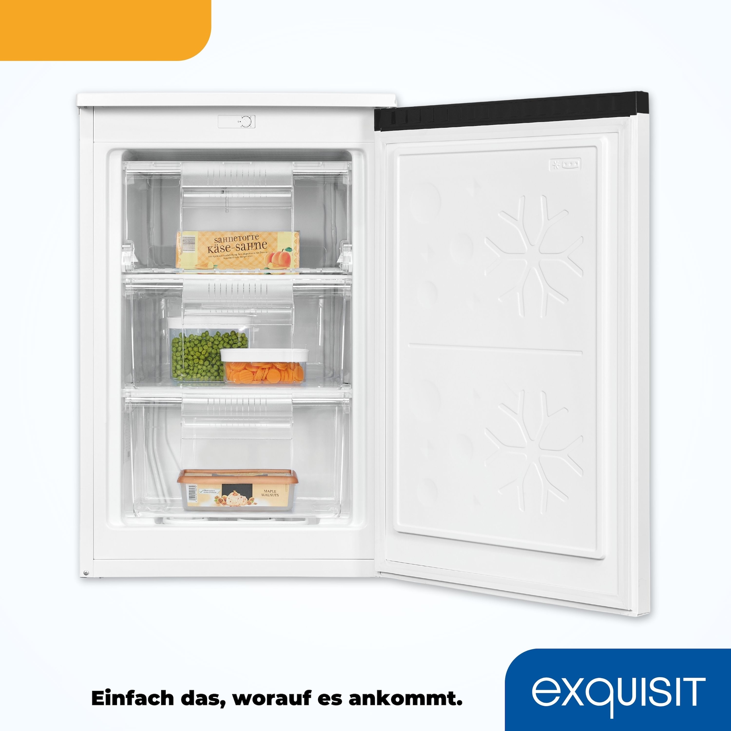 exquisit Gefrierschrank »GS81-051C«, 84,5 cm hoch, 54,9 cm breit