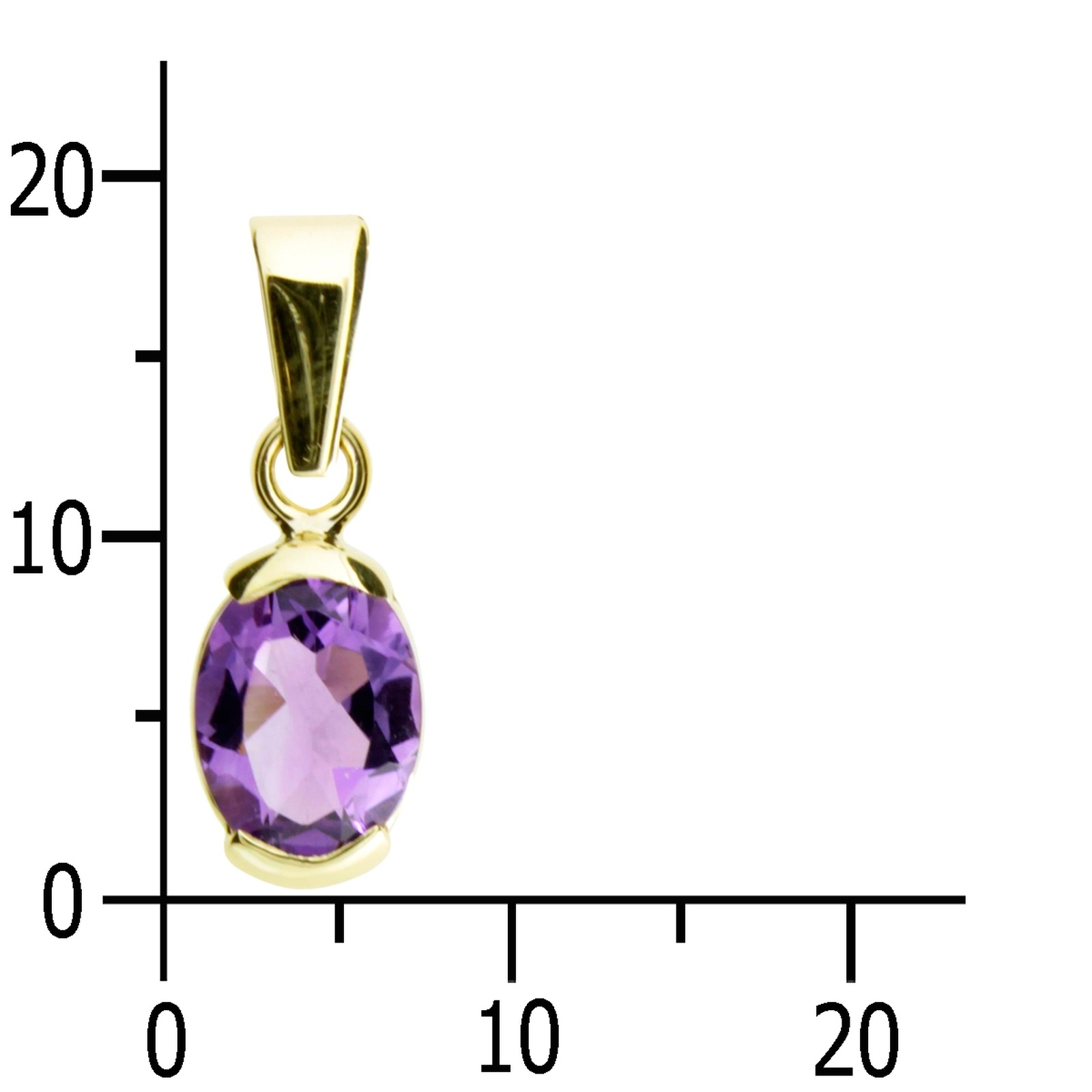 OSTSEE-SCHMUCK Kettenanhänger »Ostsee-Schmuck Anhänger Sophia 8x6 mm Anhänger Sophia 8x6 mm«, (1 tlg.)