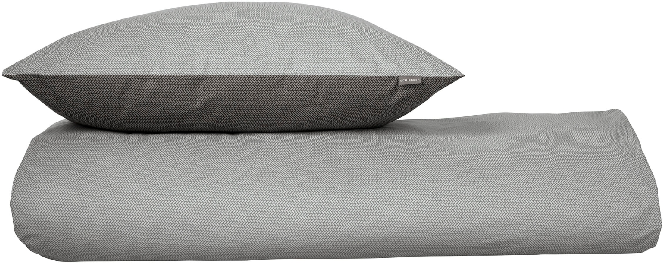Schiesser Bettwäsche »Silva in einem simplen Minimaldessin in angesagter Strickoptik«, MADE IN GREEN by OEKO-TEX®