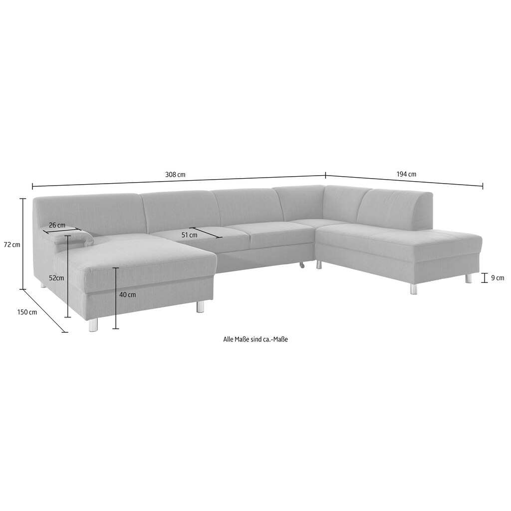 INOSIGN Wohnlandschaft »U-Form«