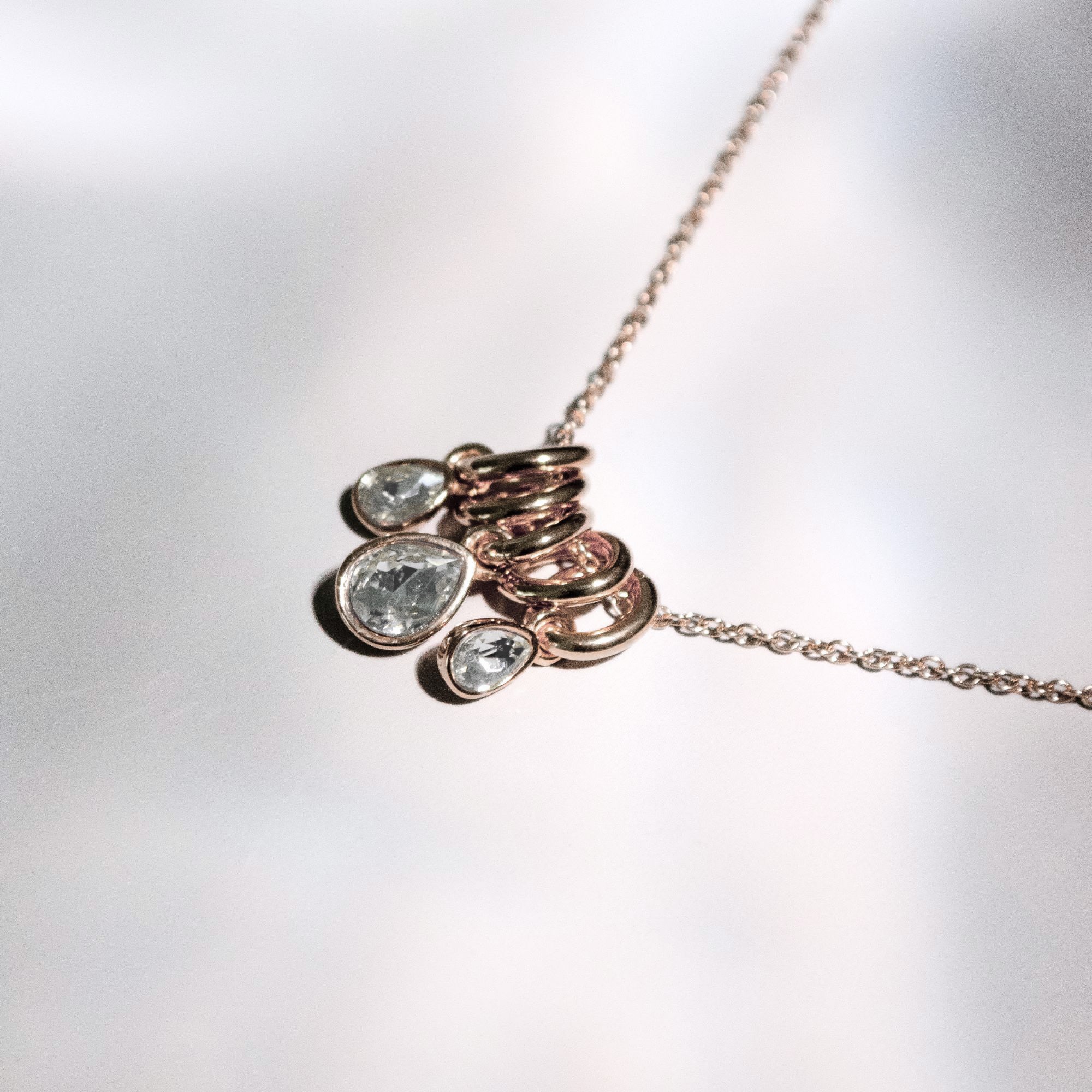 Echtzeit Kette mit Anhänger »Schmuck Geschenk Edelstahl Halskette Like Diamonds Tropfen«, mit Glasstein