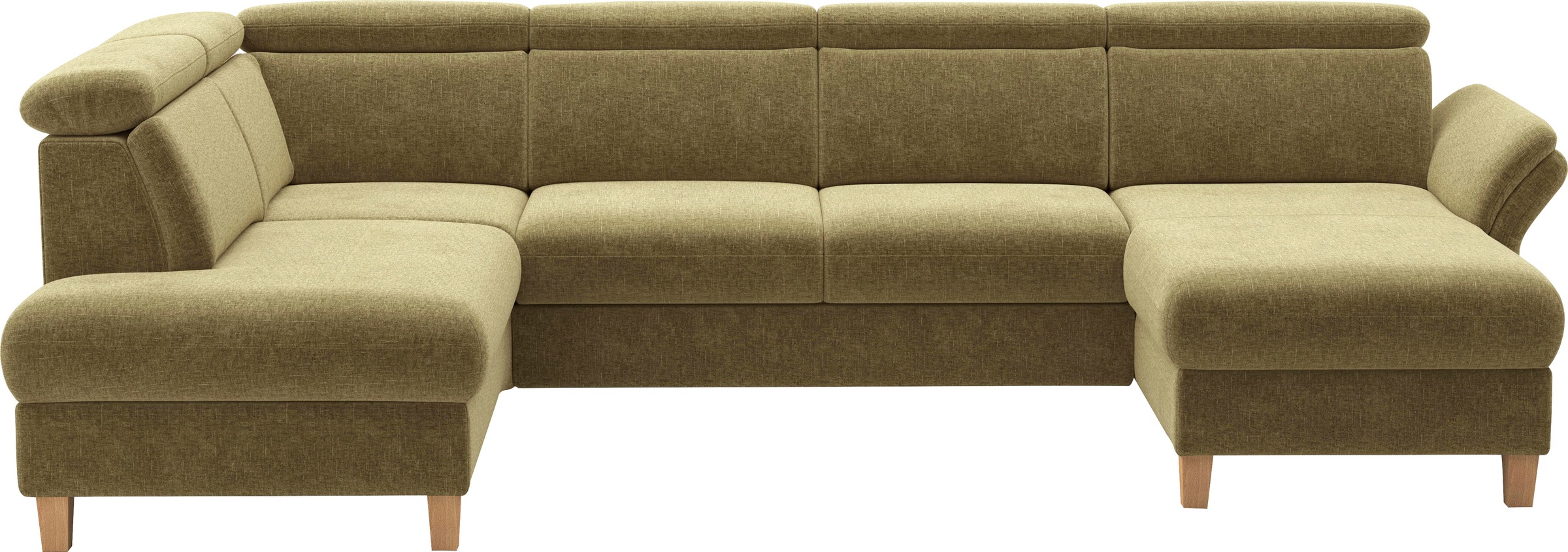 Home affaire Wohnlandschaft "Glendale, U-Form" inkl. Kopfteilverstellung, w günstig online kaufen