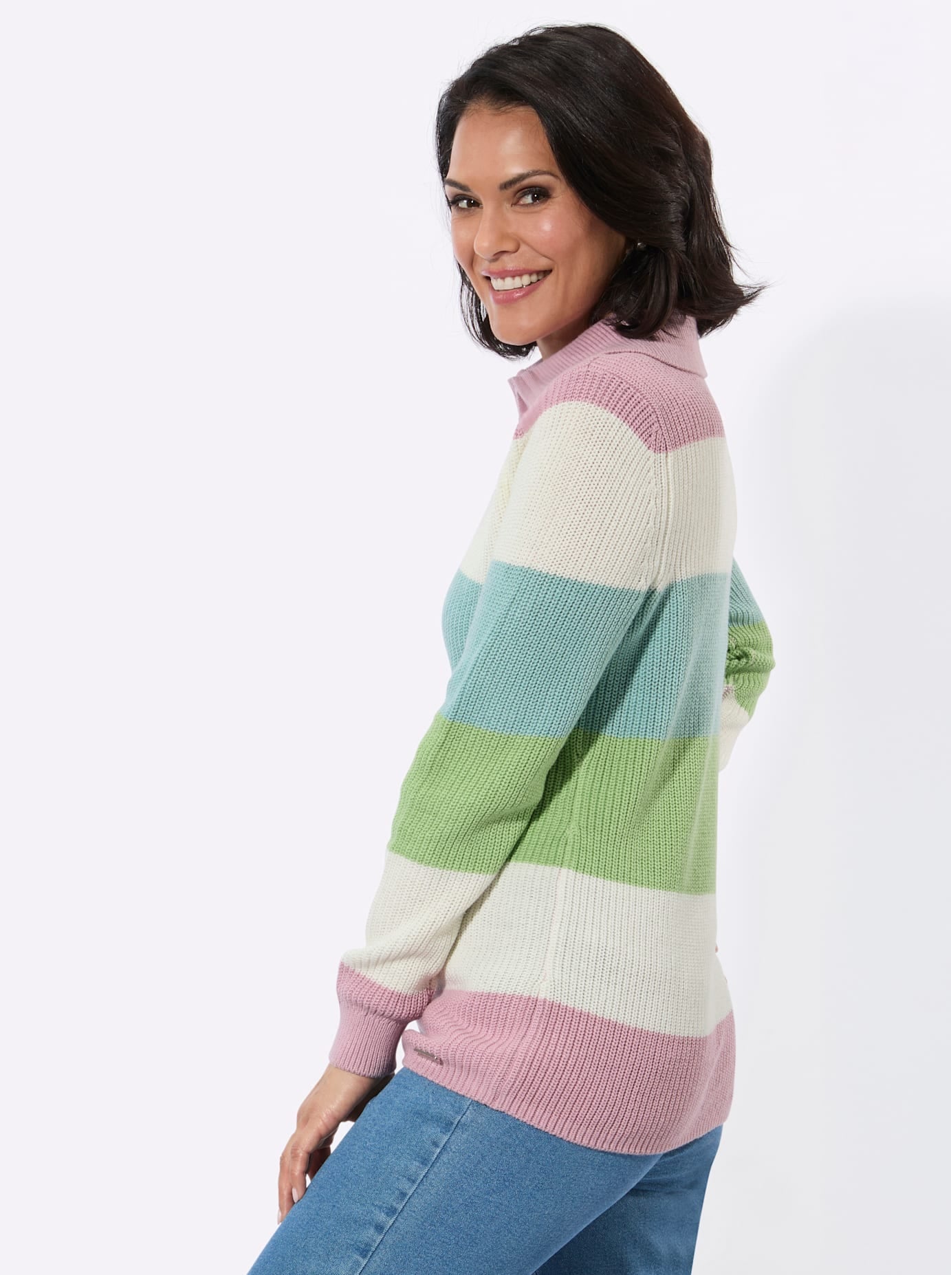 Casual Looks Strickpullover »Troyer-Pullover«