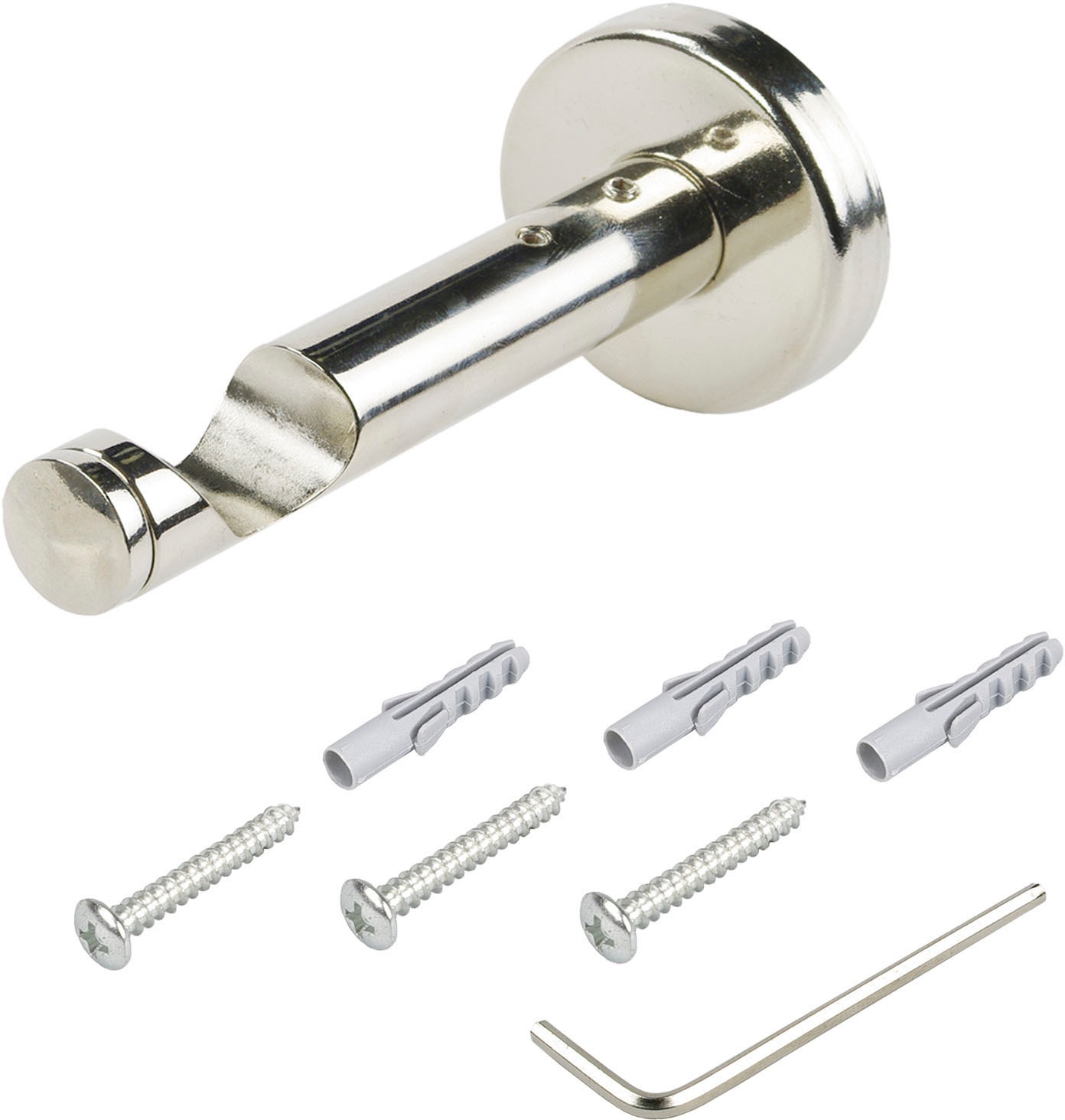 Liedeco Gardinenstangenhalter "Auflageträger, Träger 1-läufig für 20 mm Sta günstig online kaufen