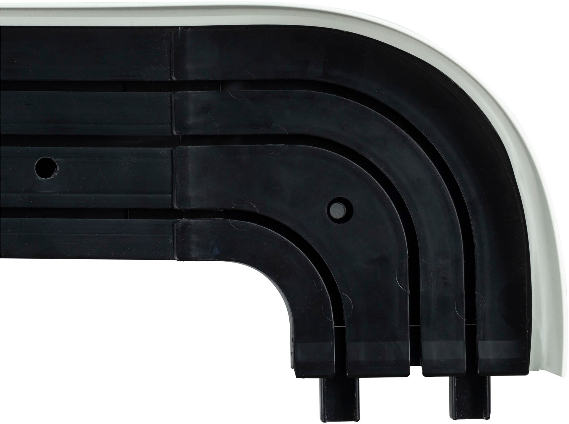 SN DECO GROUP Gardinenschiene »SH3 mit Blende 7,5 cm«, 3 läufig-läufig, Fixmaß, mit Blende 7,5 cm