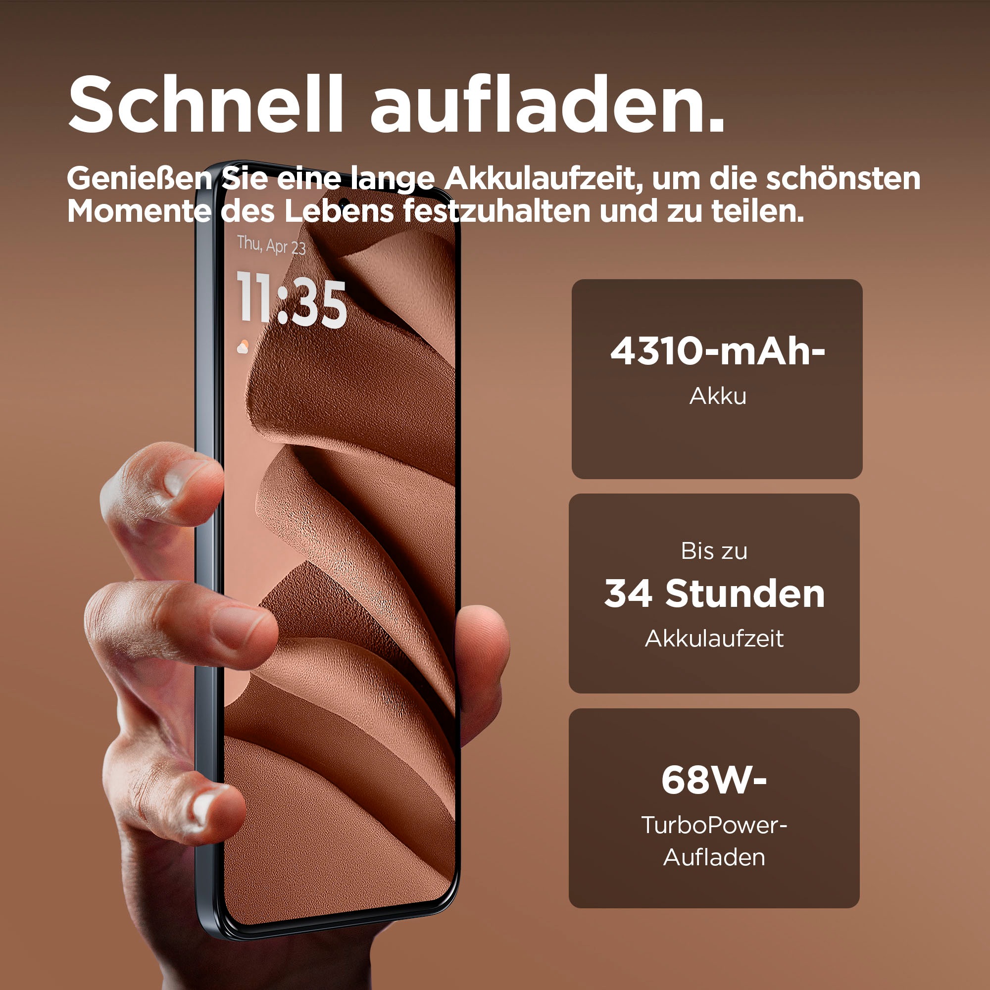 Motorola Smartphone »edge50 neo 256 GB«, PANTONE® Mocha Mousse