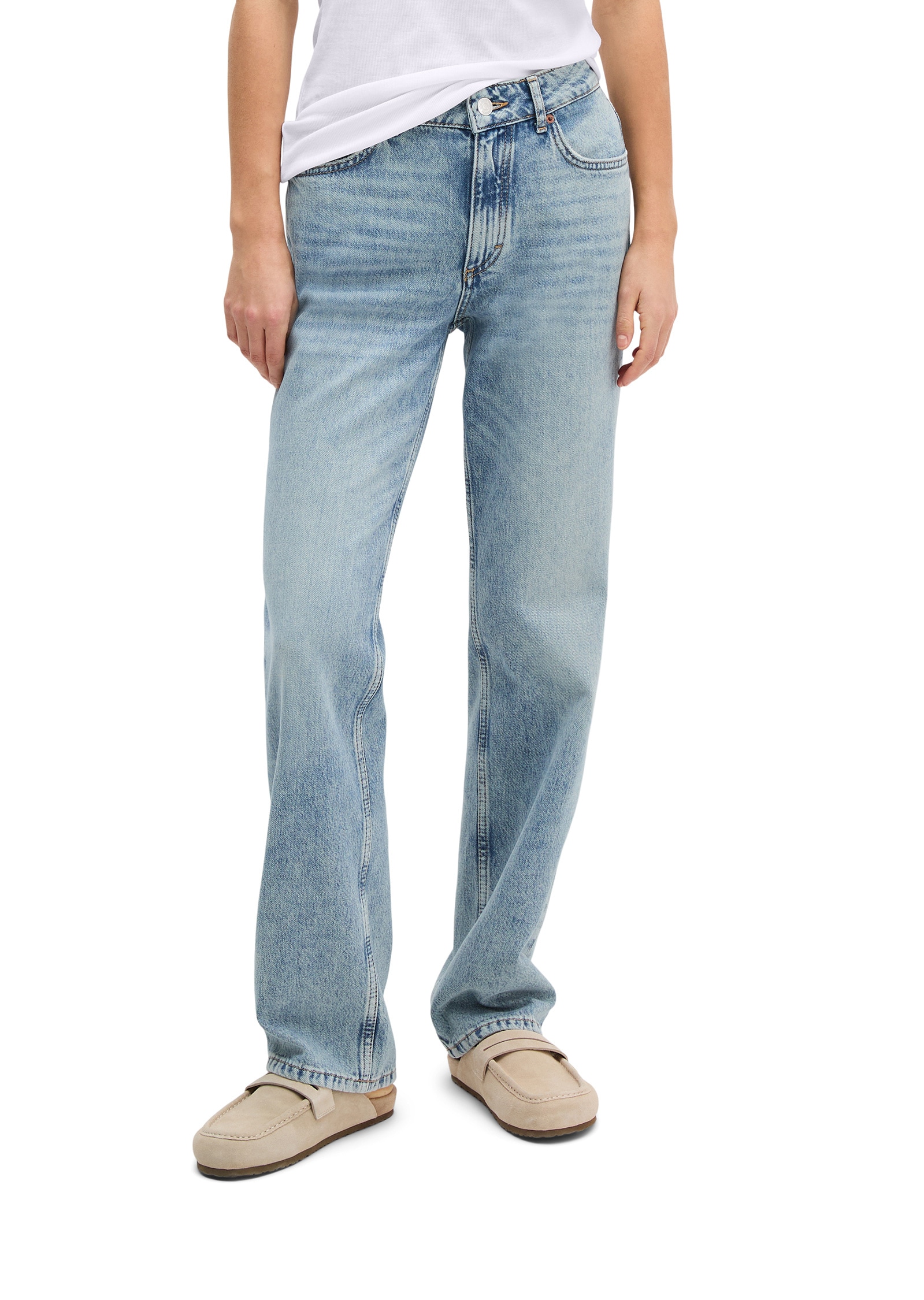 Marc OPolo Regular-fit-Jeans "aus Rigid Denim ohne Elasthan"