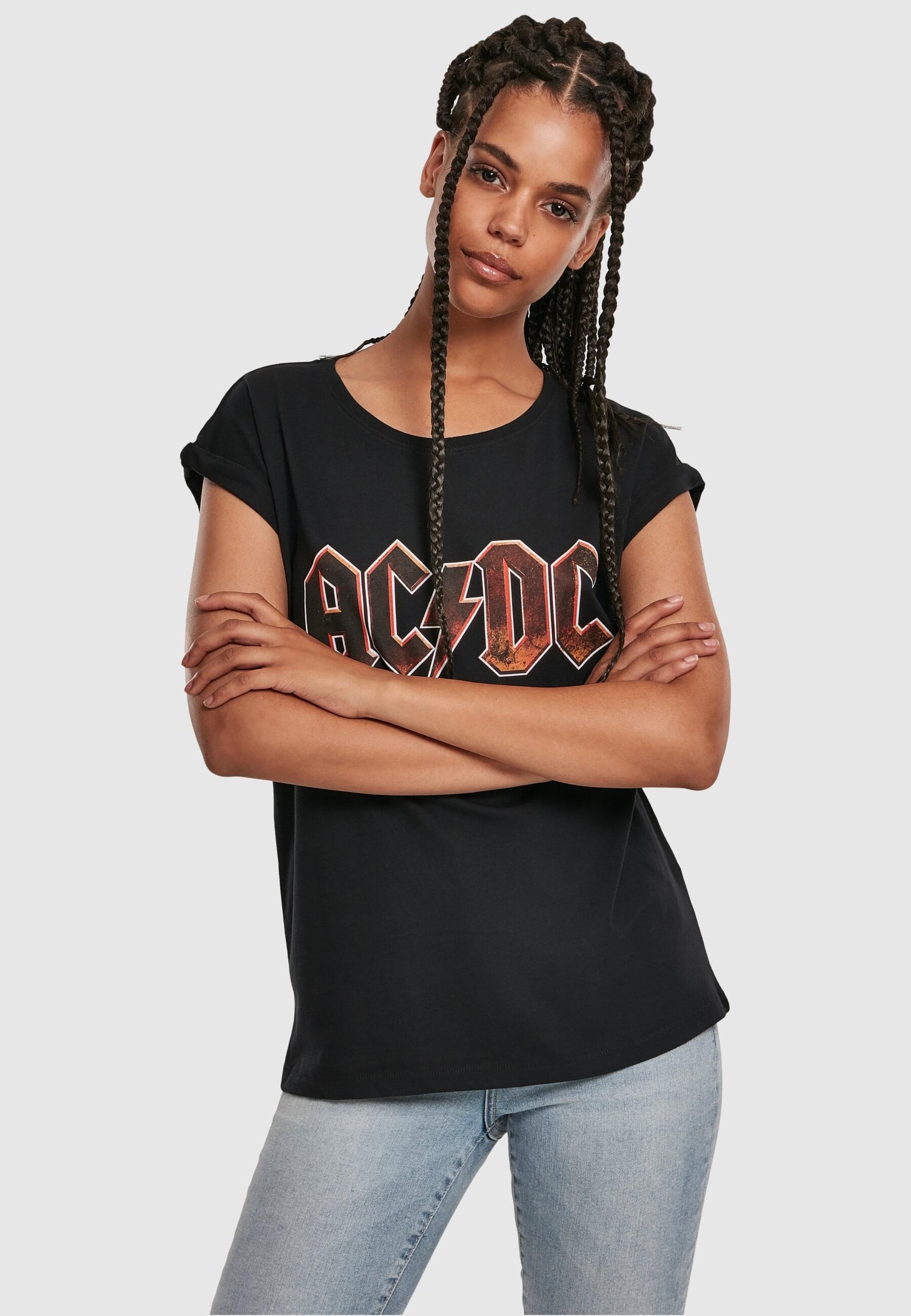 Merchcode Kurzarmshirt »Merchcode Damen Ladies AC/DC Voltage Tee«, (1 tlg.)