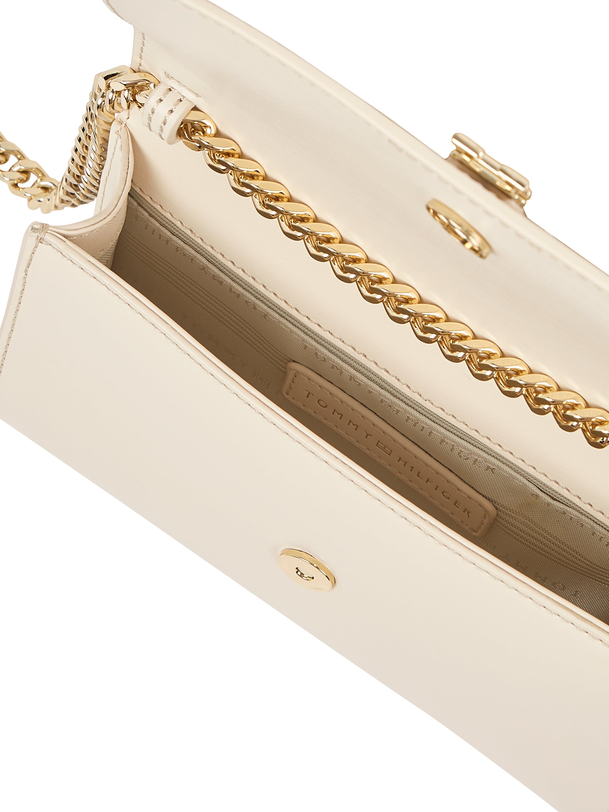 Tommy Hilfiger Umhängetasche »TH HERITAGE MINI CROSSOVER CHAIN«, Abendtasche, Mini Bag, Schultertasche mit goldfarbenen Details