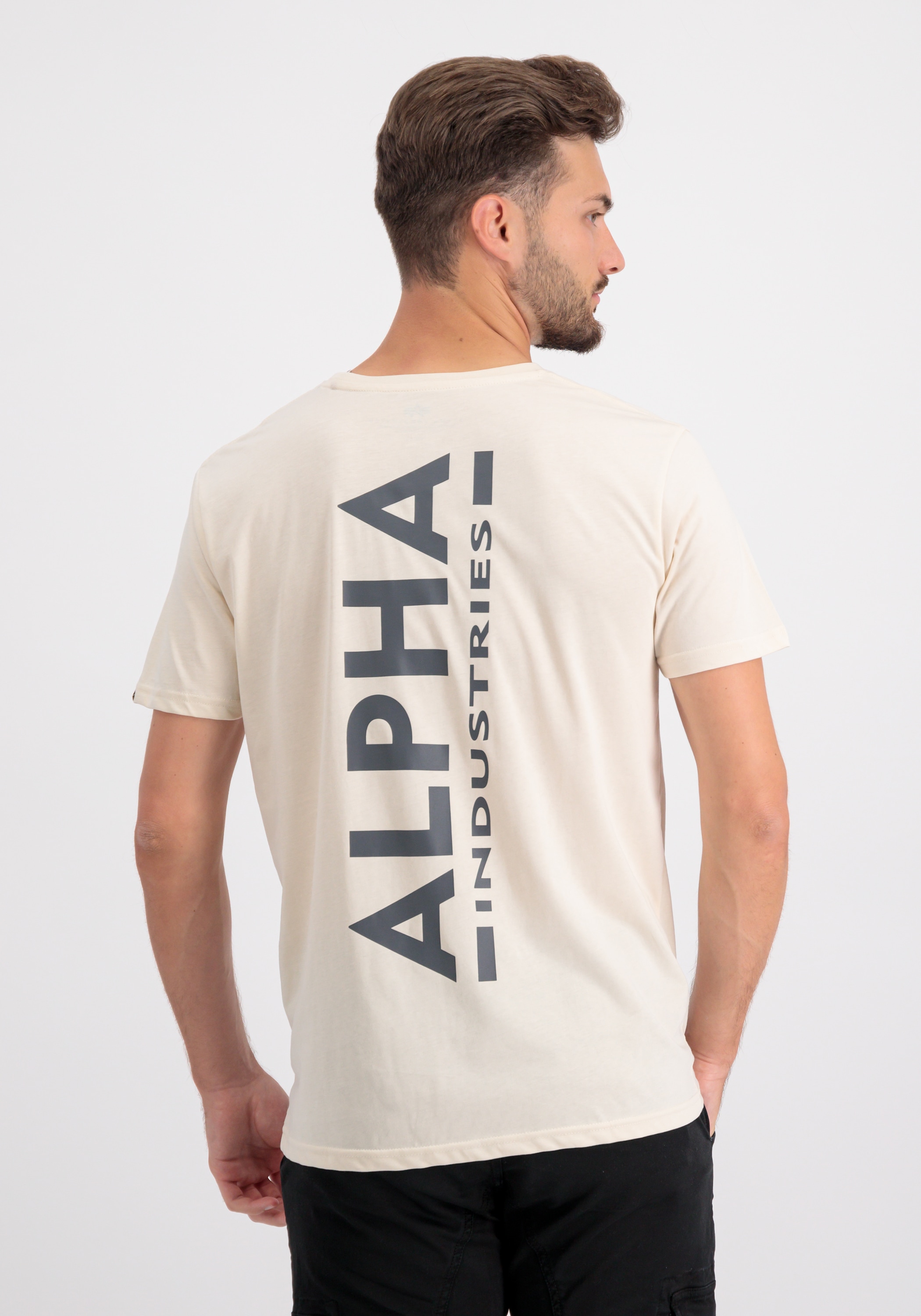 Black Friday Alpha Industries T-Shirt »Alpha Industries Men - T-Shirts  Backprint T« | BAUR