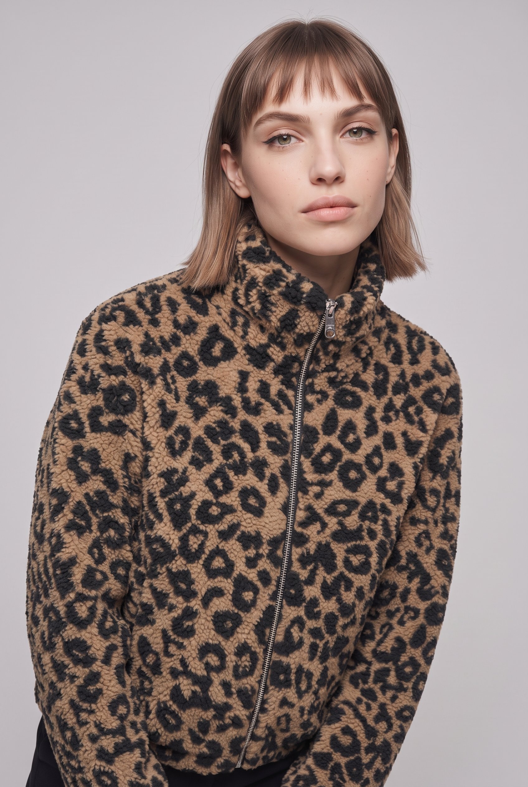 ONLY Plüschjacke »ONLTHEA TEDDY AOP JACKET CC OTW« Polyester
