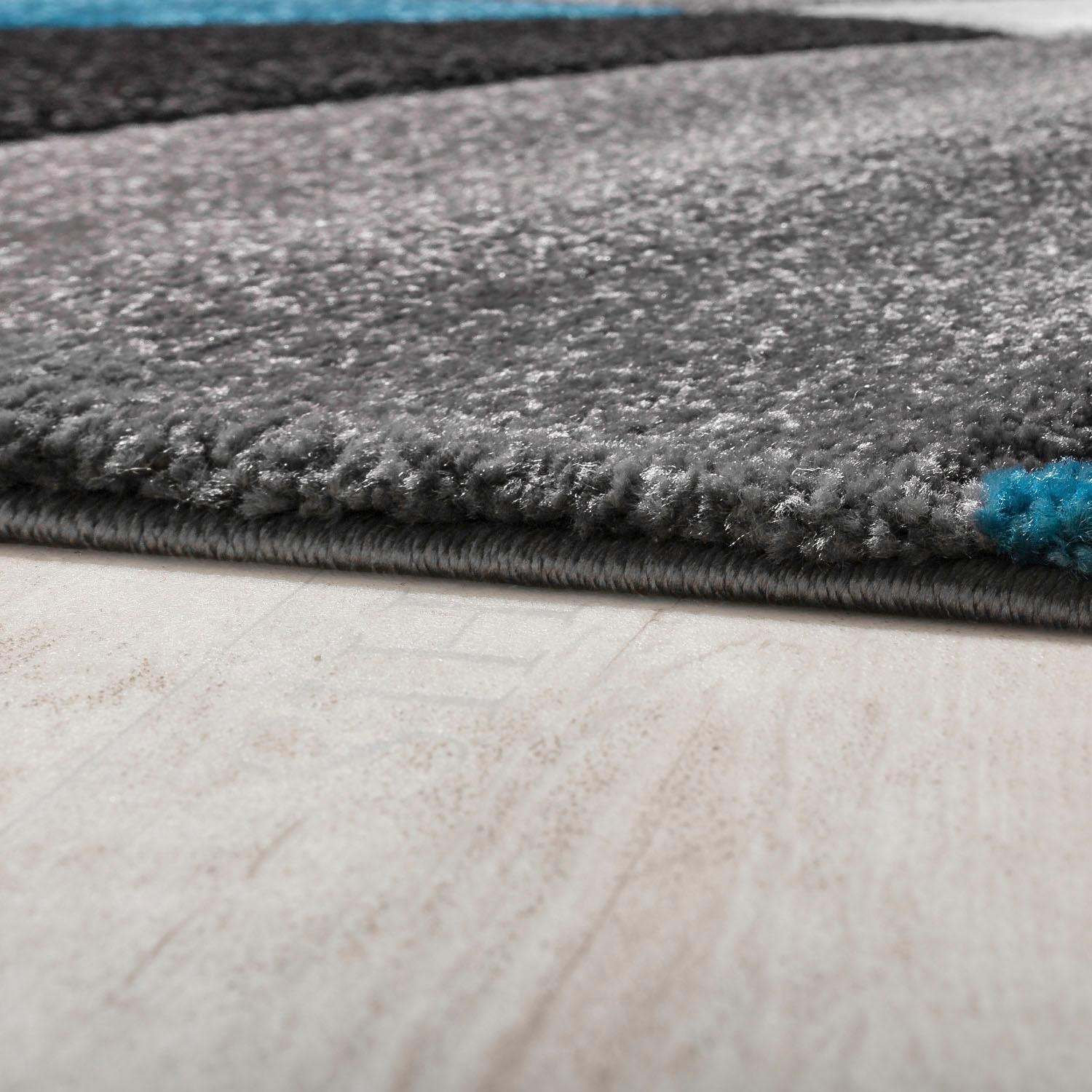 Paco Home Läufer »Diamond 664«, rechteckig, 18 mm Höhe, Teppich-Läufer, Kurzflor, 3D-Design, modernes geometrisches Muster