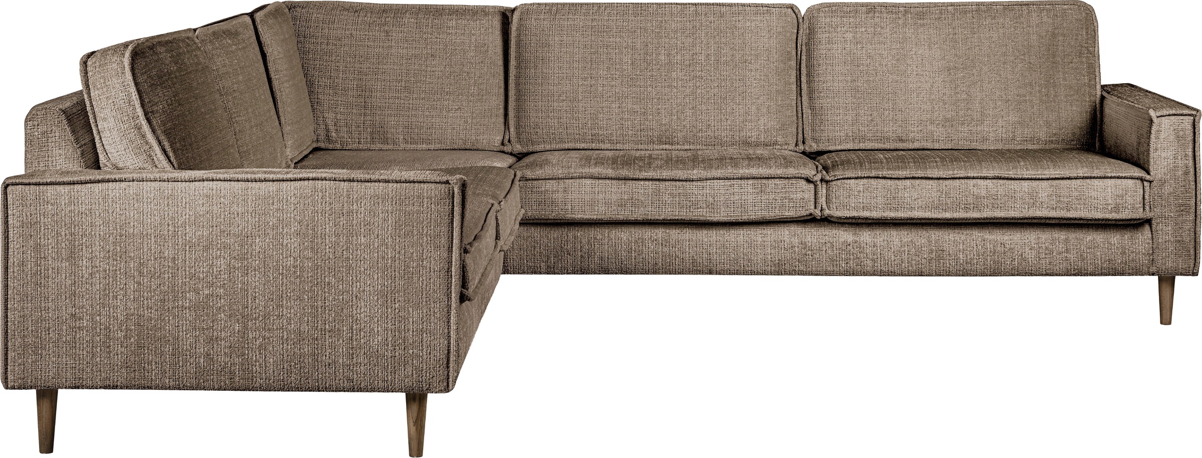 Home affaire Ecksofa "Pinto Skandi, 290 cm, Chenille, Struktur, Ottomane li günstig online kaufen