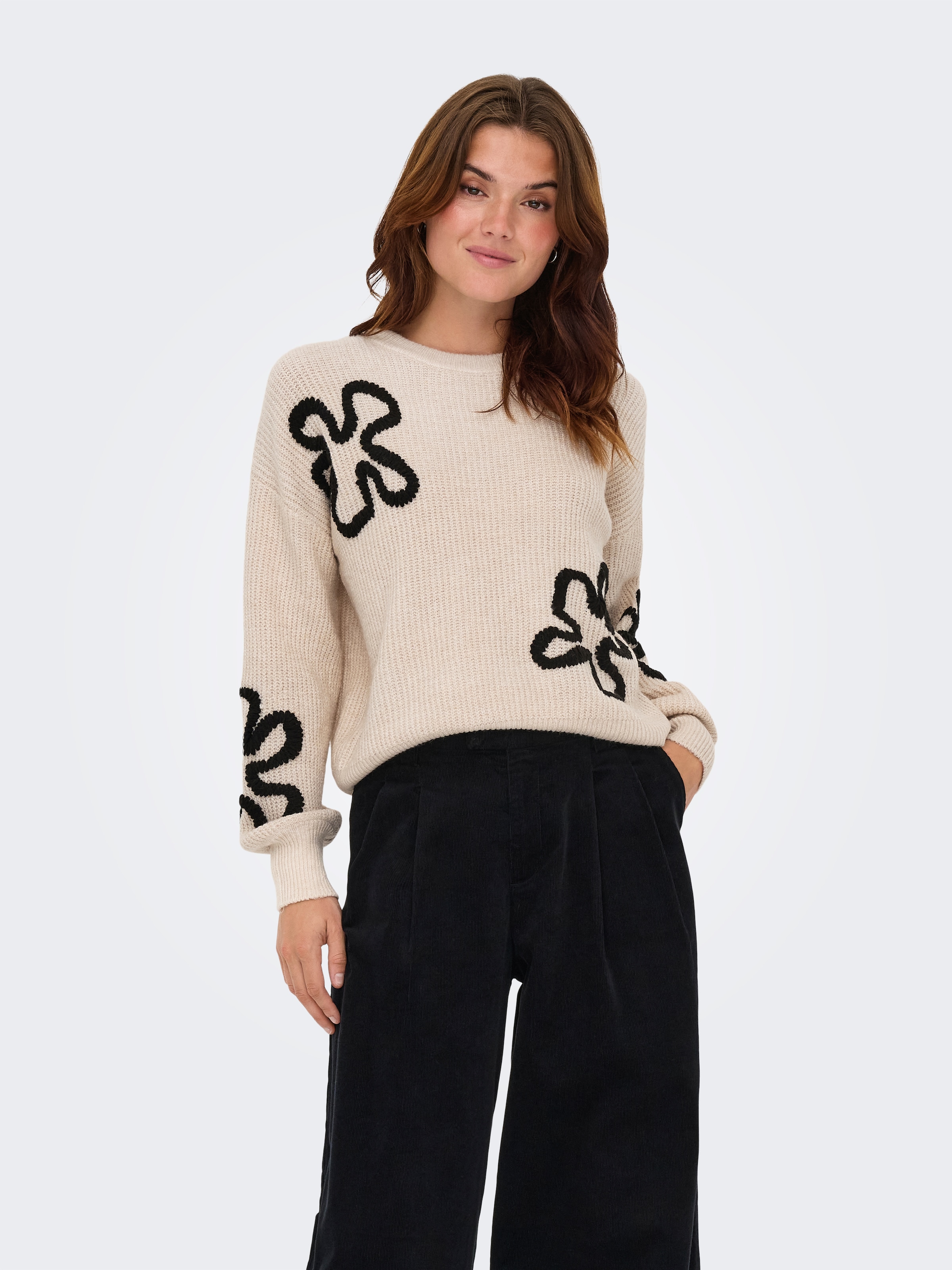 ONLY Strickpullover "ONLDAISY LS STITCH O-NECK KNT" günstig online kaufen