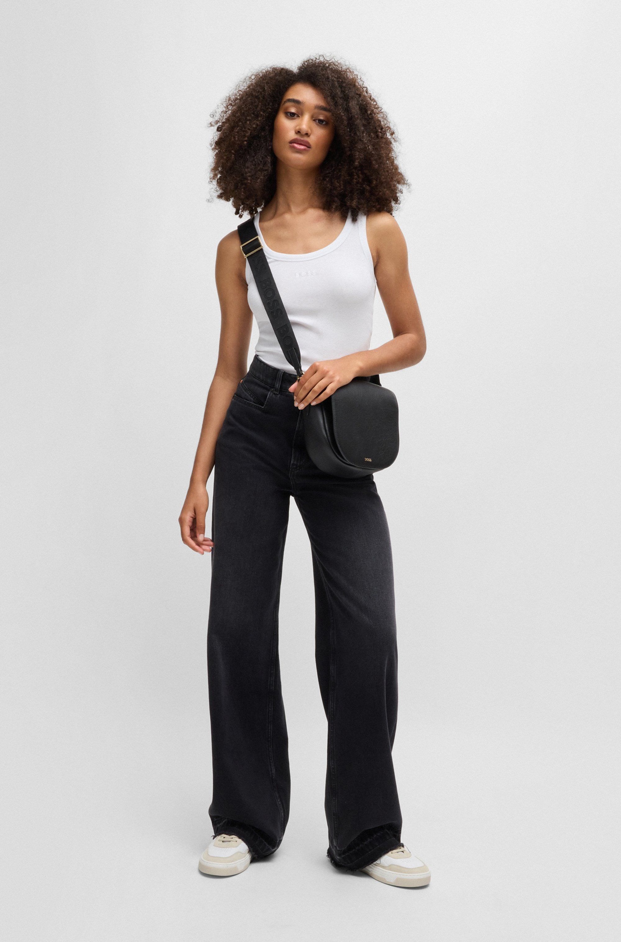 BOSS ORANGE Longtop »Ematite Premium Damenmode«, mit Rundhalsausschnitt