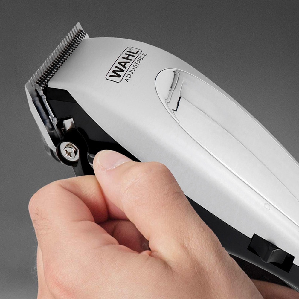 Wahl Haar- und Bartschneider »Home Pro Deluxe Combo« 10 Aufsätze Einstellbarer Verstellhebel, Batteriebetriebener Mini-Trimmer