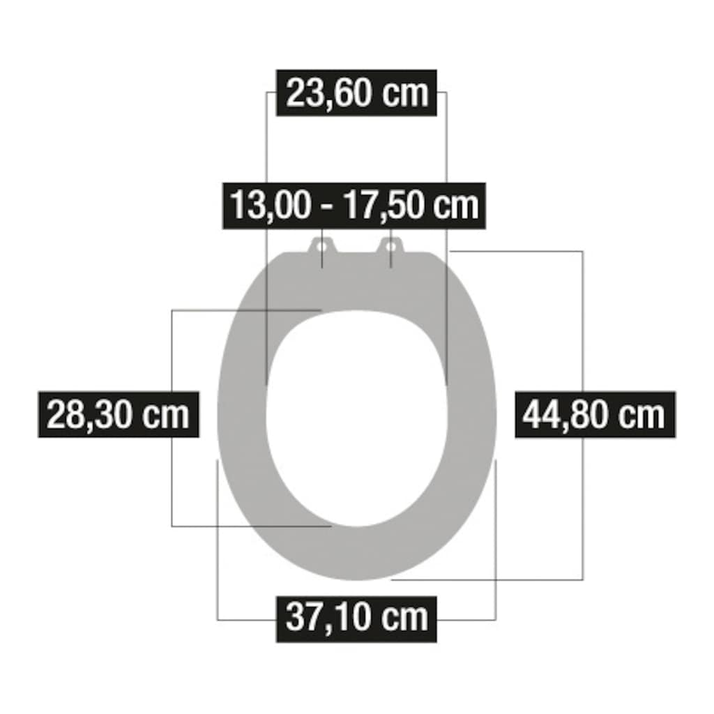 CORNAT WC-Sitz »Außergewöhnliche 3D-Relief Optik - Pflegeleichter Duroplast«