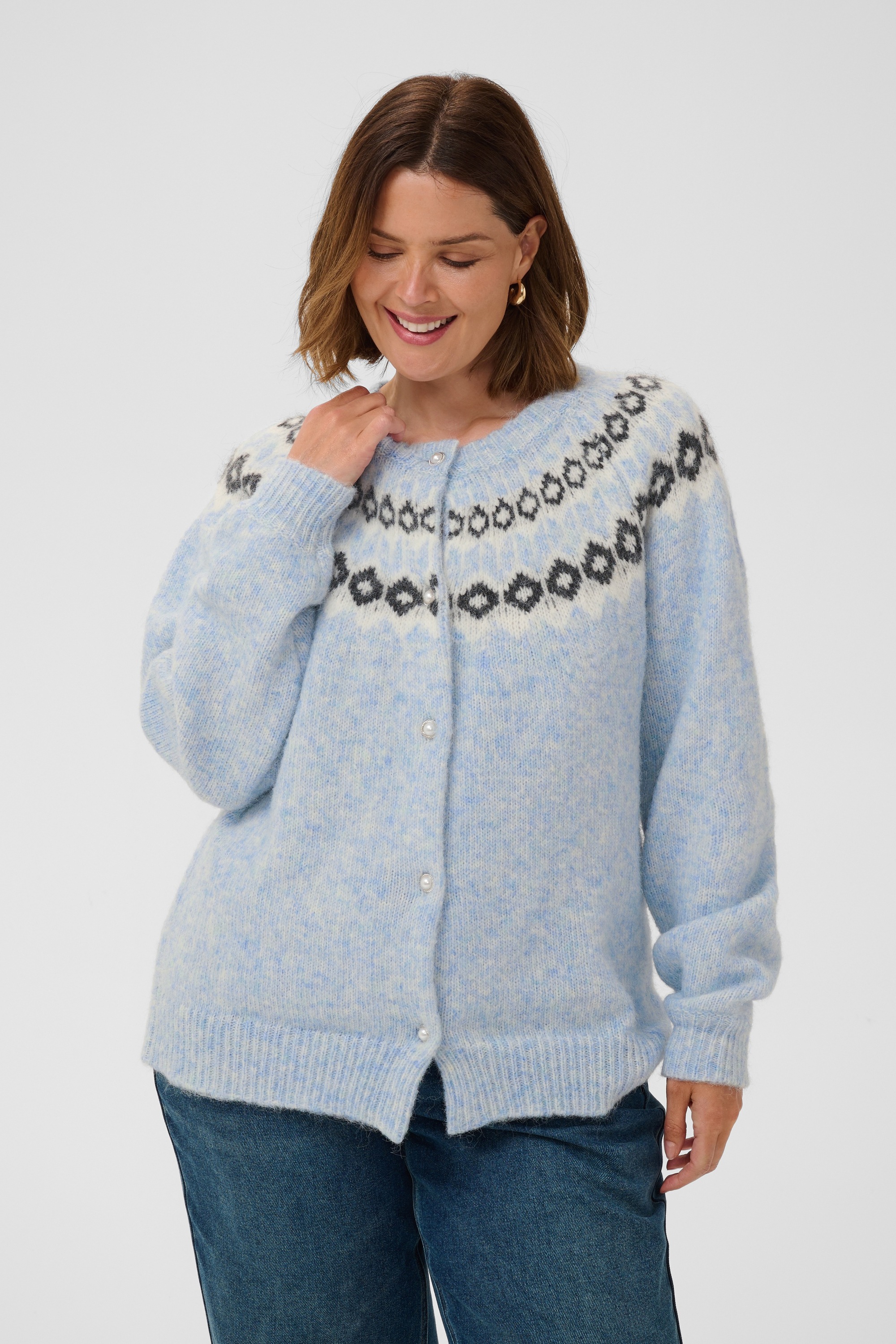 KAFFE Curve Strickjacke »Damen Strickjacke KCbettany«