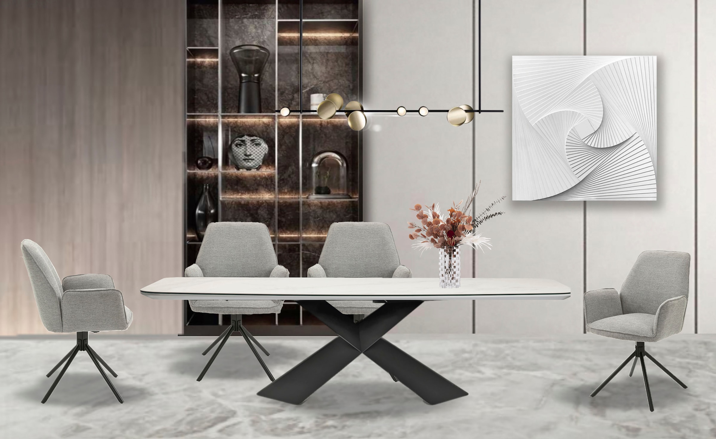 byLIVING Esszimmerstuhl "Blair" (Set) 2er-Set, 360 Grad drehbar, gemütliche günstig online kaufen