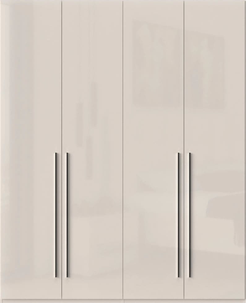 Places of Style Kleiderschrank »Piano, UV lackiert, hochglänzend in beige oder weiß, FSC-zertifiziert«, (Made in Europe), in vielen Breiten, Höhe 224cm, mit Soft-Close Funktion