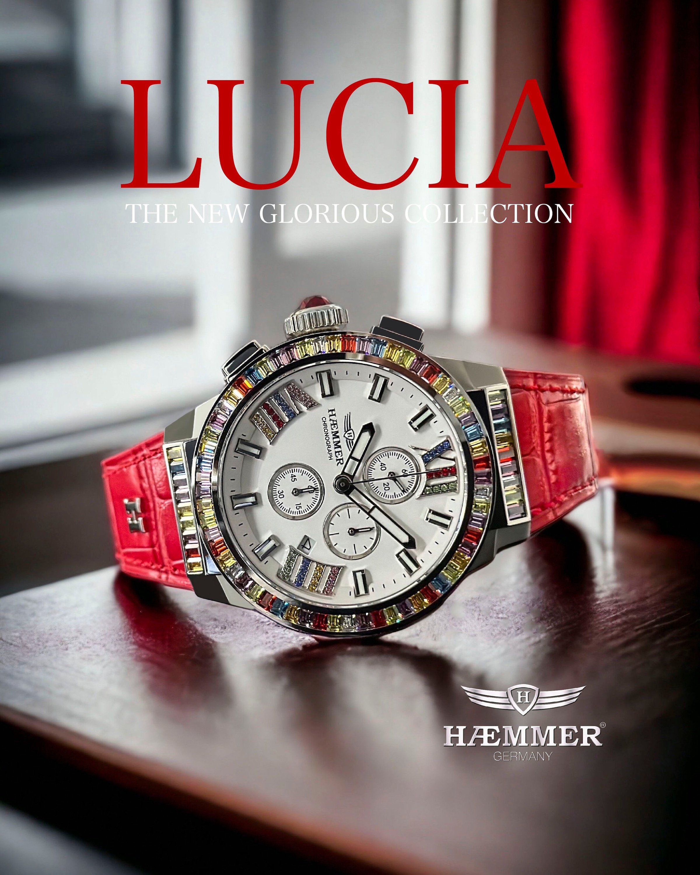 GR007« | online bestellen GERMANY BAUR Chronograph HAEMMER »LUCIA,