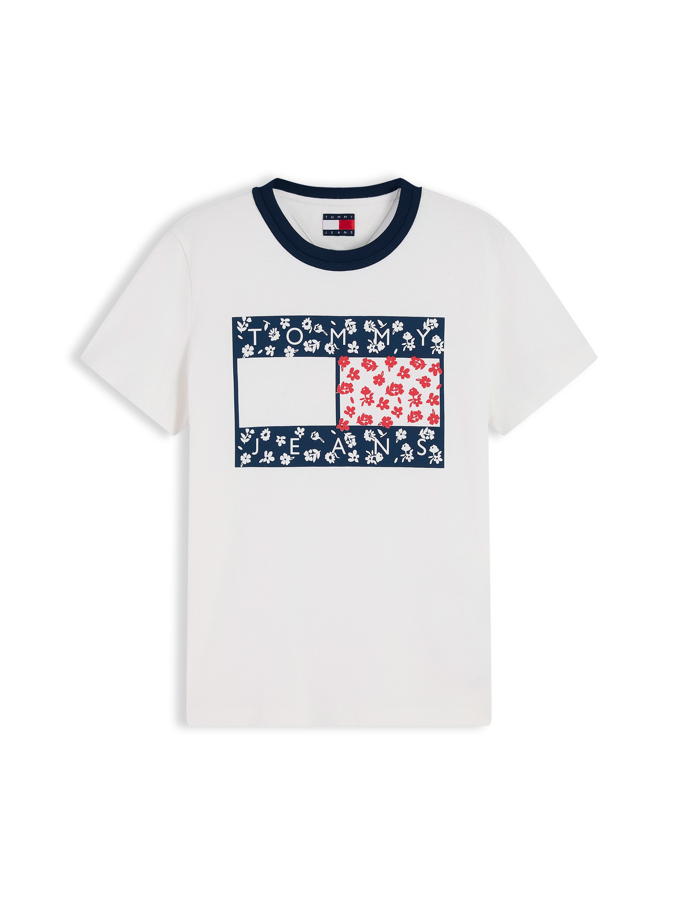 Tommy Jeans Rundhalsshirt »TJW REG NOLVETY RINGER« Baumwolle