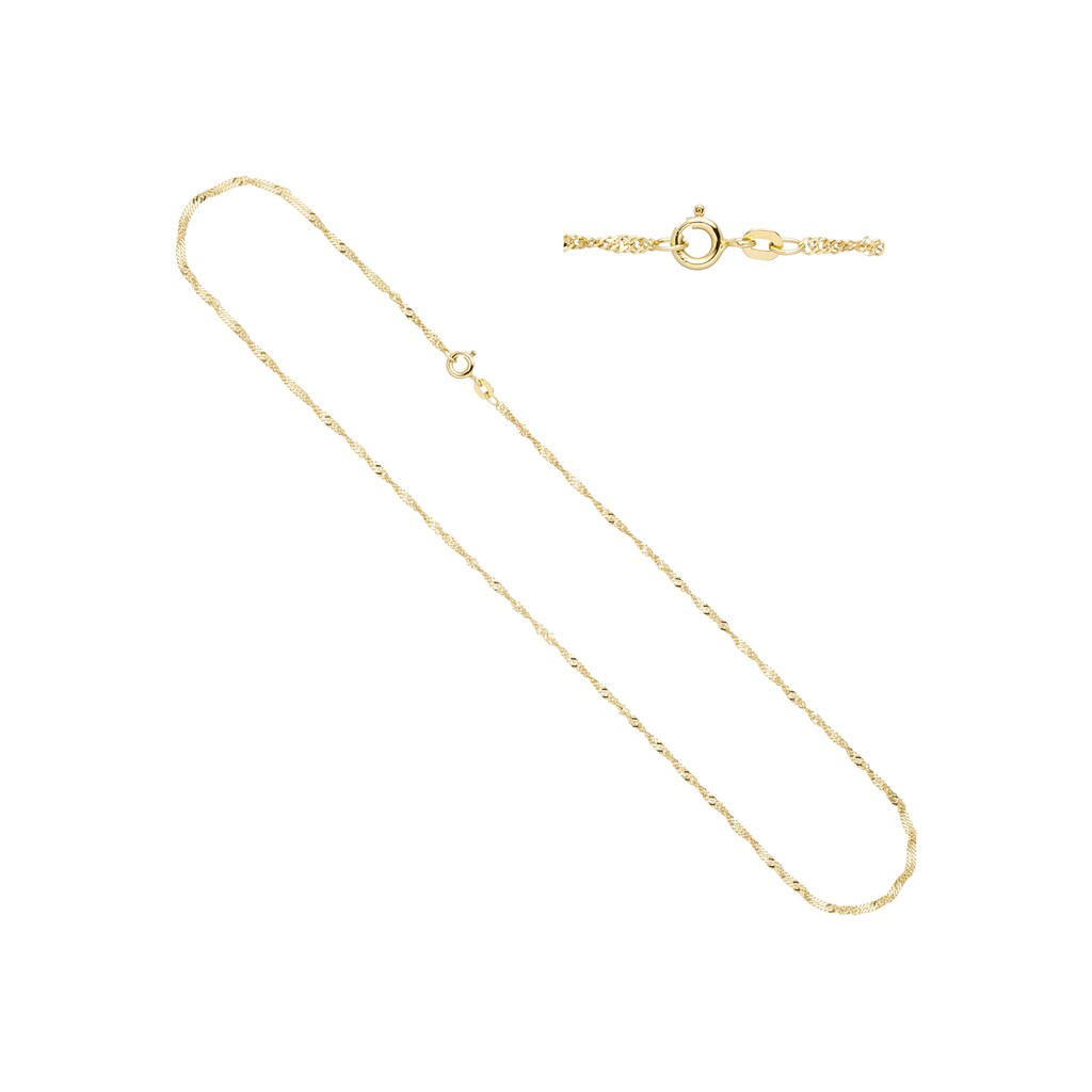 JOBO Goldkette Singapurkette 585 Gold 45 cm 1 8 mm