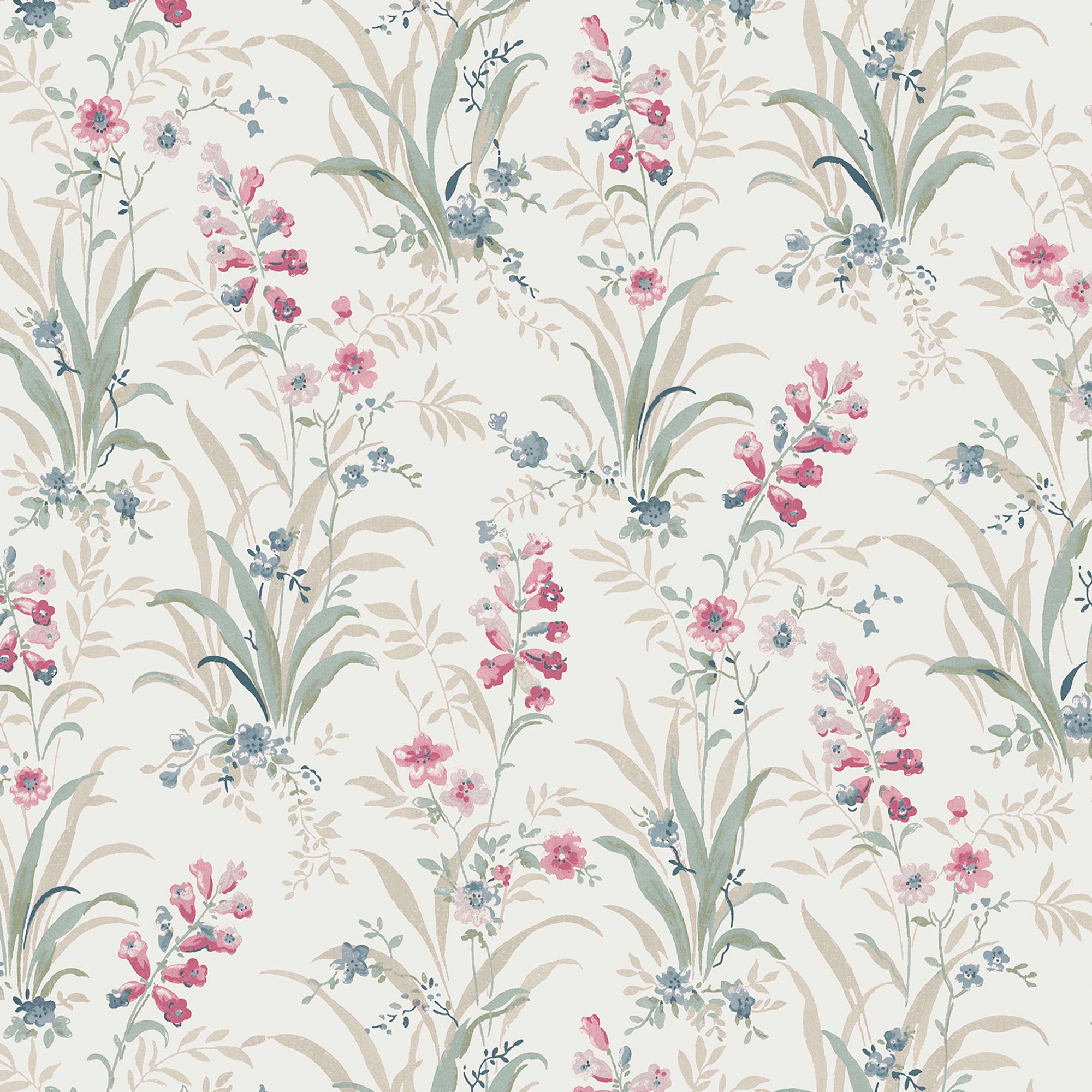 Thumbnail - LAURA ASHLEY Vliestapete "Mosedale Posy" geblümt glatt 10mx52cm (ca. 5m2)