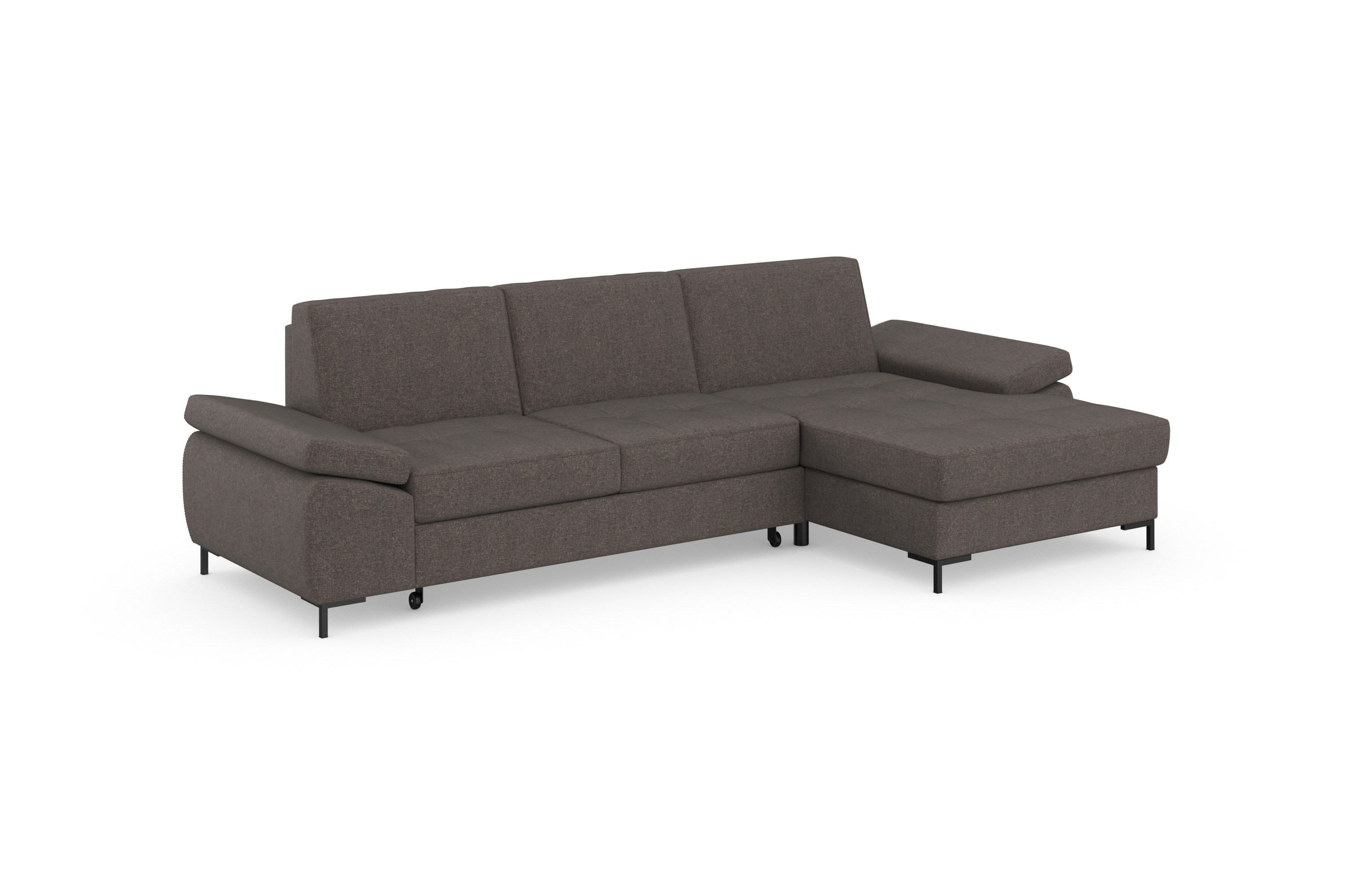 Thumbnail - DOMO collection Ecksofa "Capelo L-Form", mit Armteilverstellung, wahlweise mit Bettfunktion, Federkern