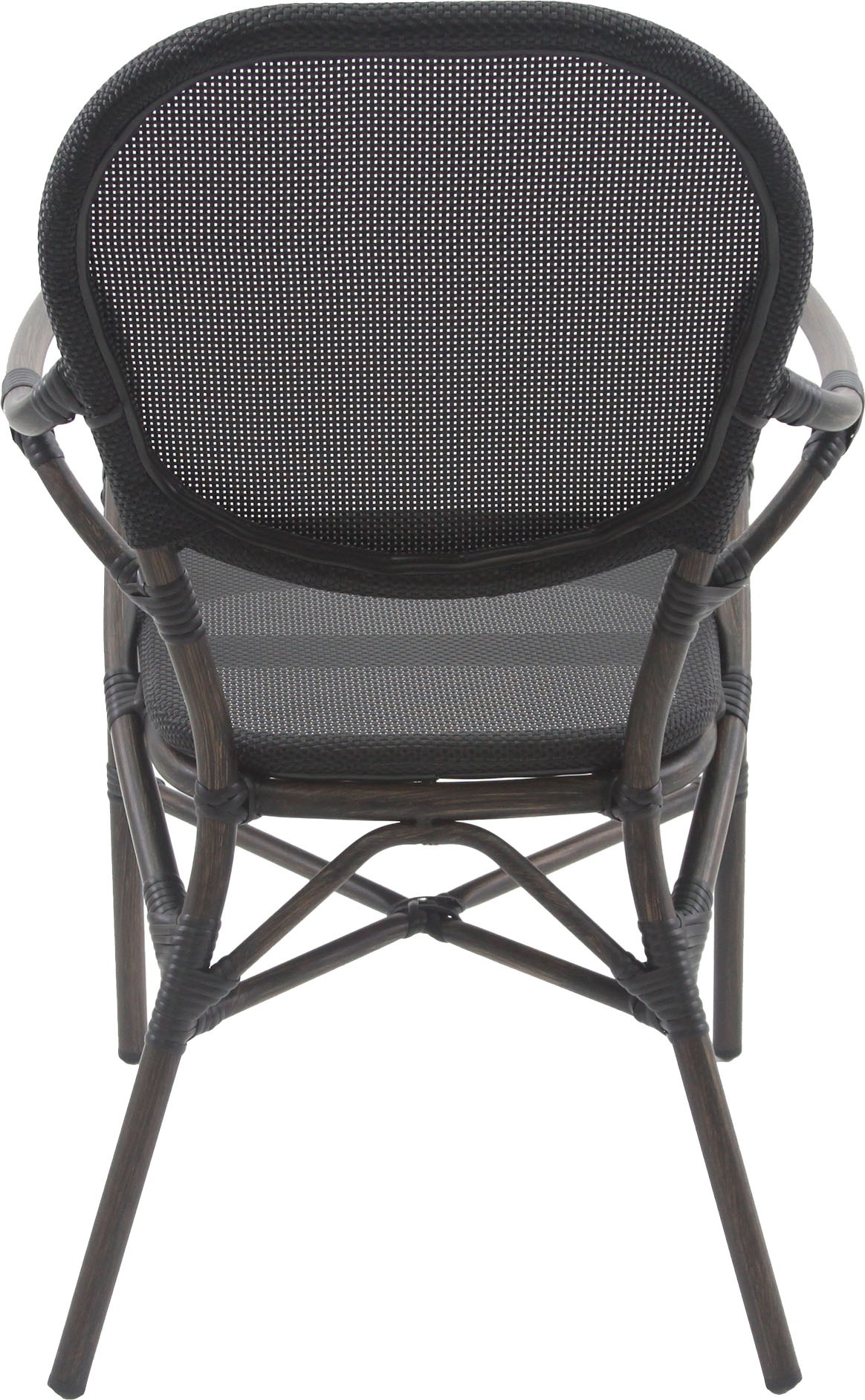 Essentials Bistrostuhl »Tango«, 1 St., Textil – Wenige, schwarz Mesh
