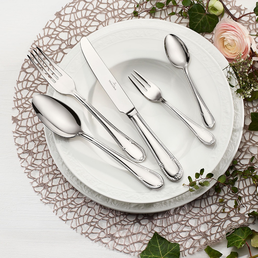 Villeroy & Boch Besteck-Set "Tafelbesteck Mademoiselle 30er Set silber" ros günstig online kaufen