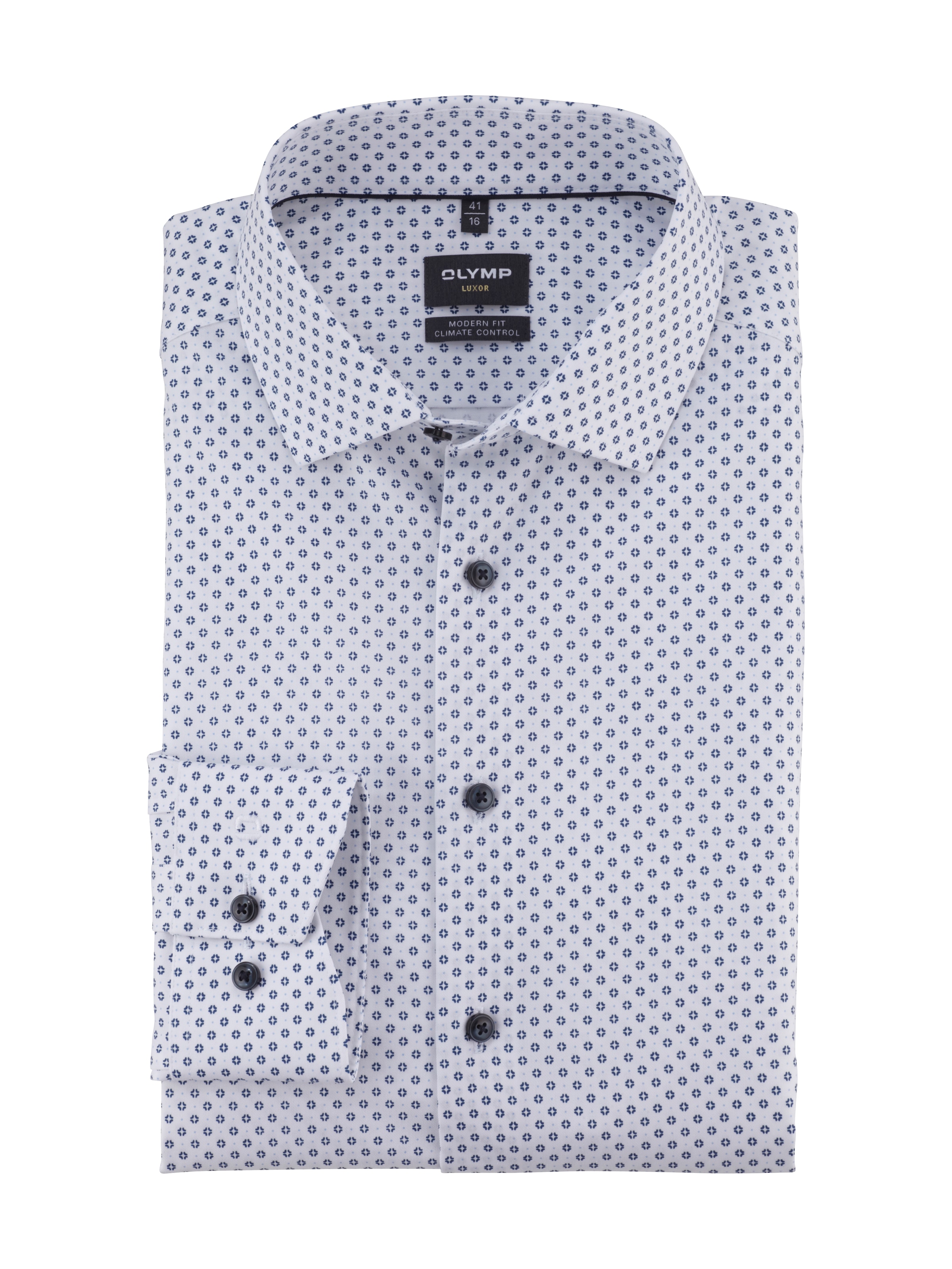 OLYMP Businesshemd "Luxor" sympathischem Minimal-Print, modern fit, Climate günstig online kaufen