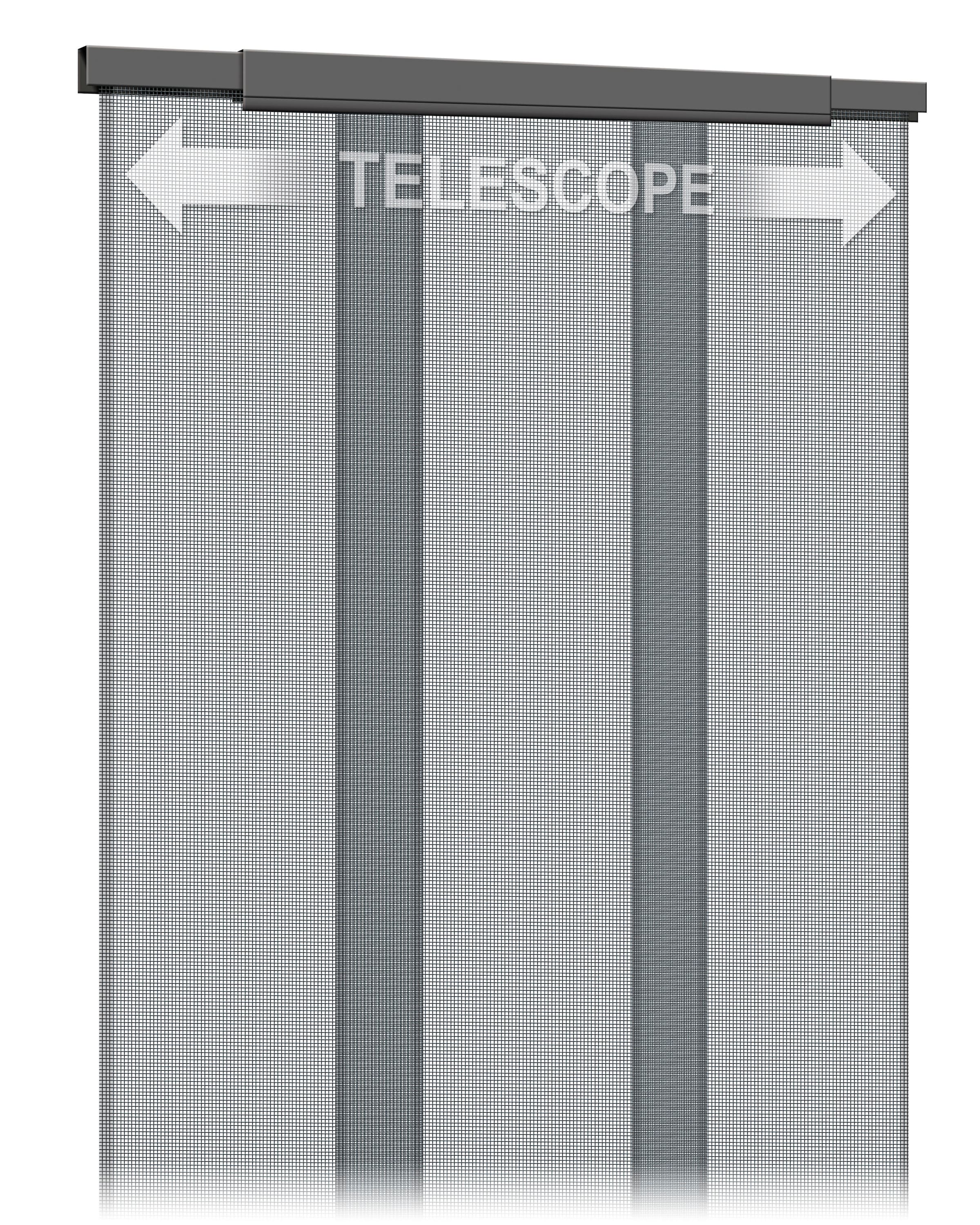 SCHELLENBERG Insektenschutz-Vorhang »Telescope, für Balkontür und Terrassentür«, Fliegengitter aus Polyester, 70-95 x 220 cm, anthrazit, 50655