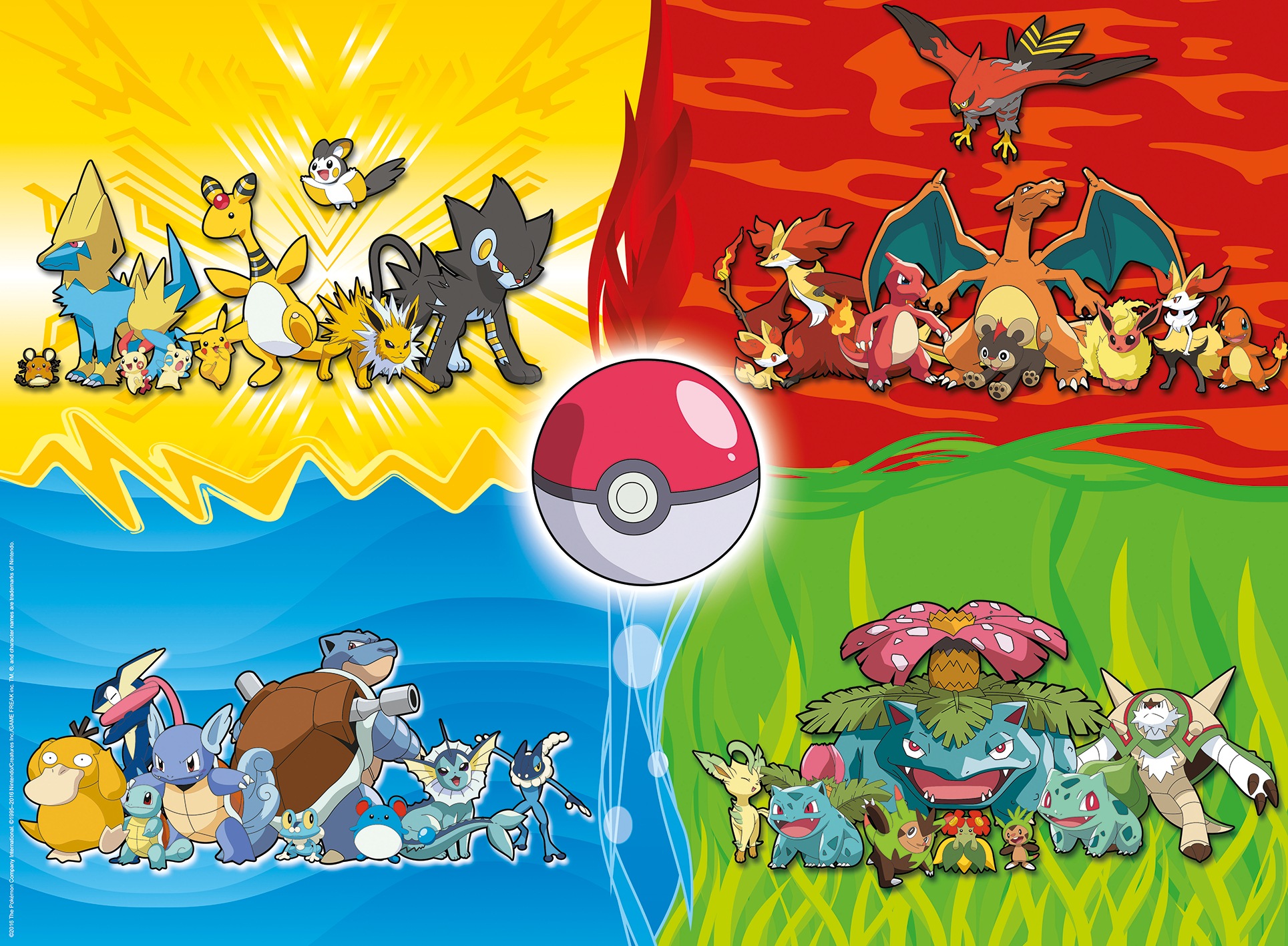 Ravensburger Puzzle »Pokémon Typen«, Made in Germany