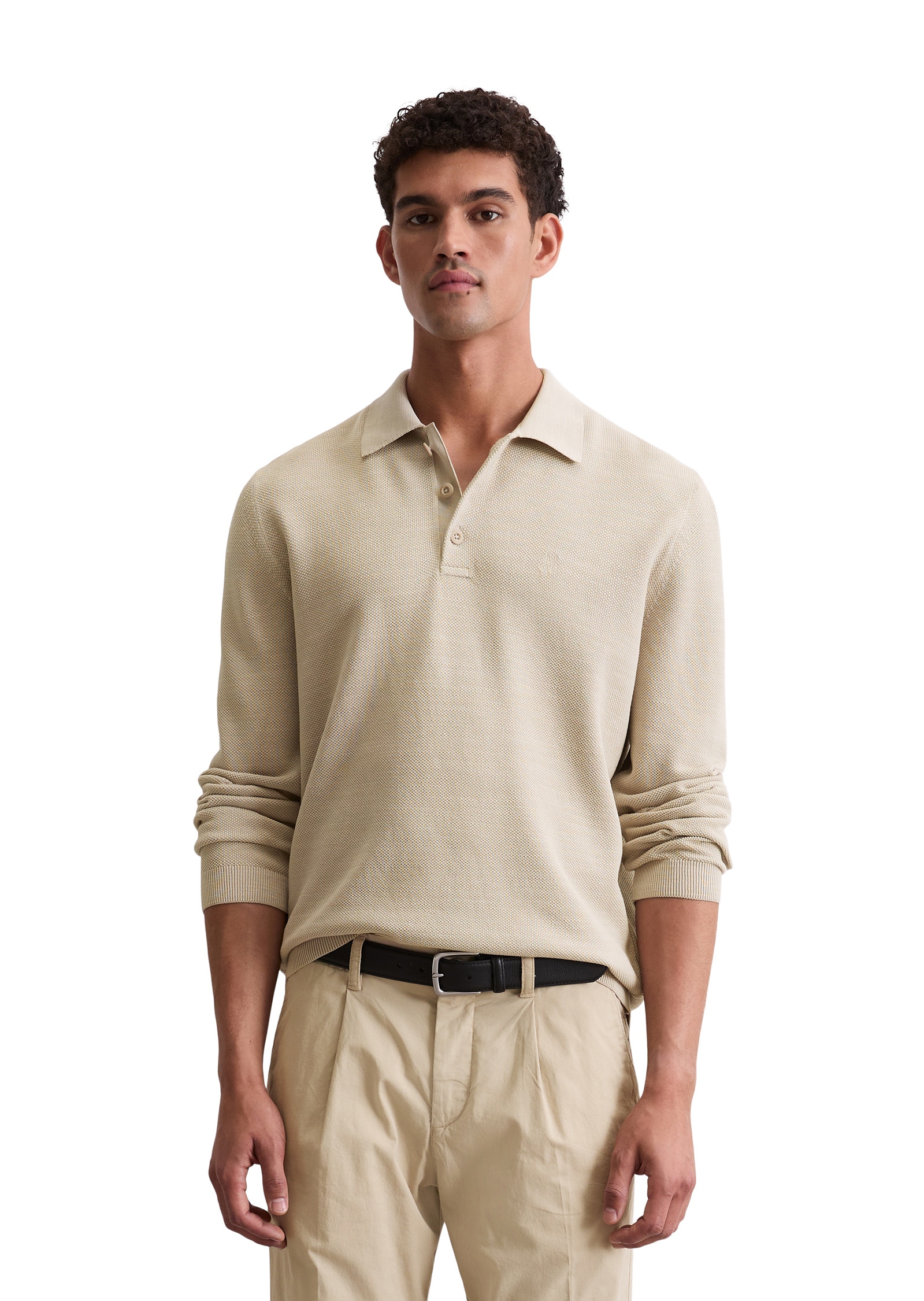 Marc OPolo Rollkragenpullover "aus feinem Bio-Baumwoll-Piqué" günstig online kaufen