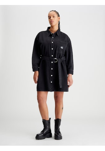 Jeanskleid »BELTED DENIM SHIRT DRESS PLUS«