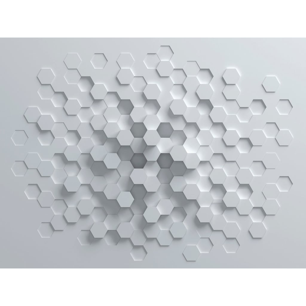 living walls Fototapete »The Wall«, 3D-Optik-matt-geometrisch