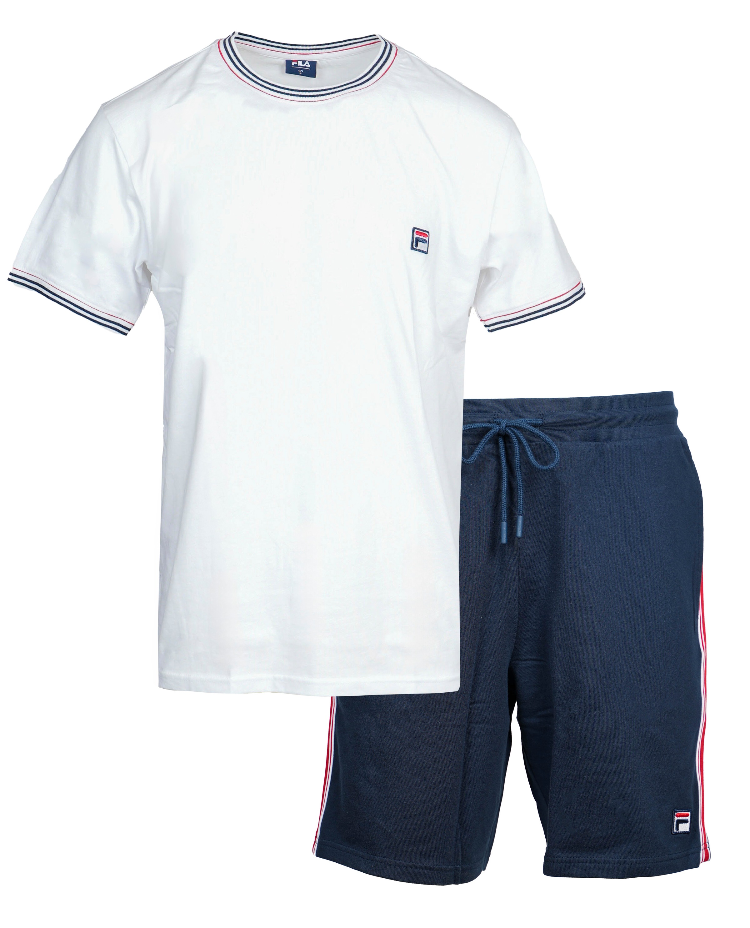 Fila Pyjama "MAN JERSEY TOP + FRENCH TERRY PANTS PYJAMAS", 2 Stk. mit sport günstig online kaufen